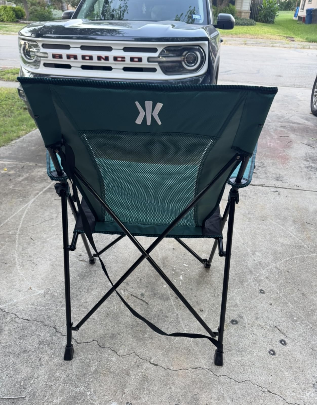 Kijaro Portable Camping Chairs - Dual Lock Folding Sports Chair for Outdoor & Lawn - Hallet Peak Gray customer photo 1