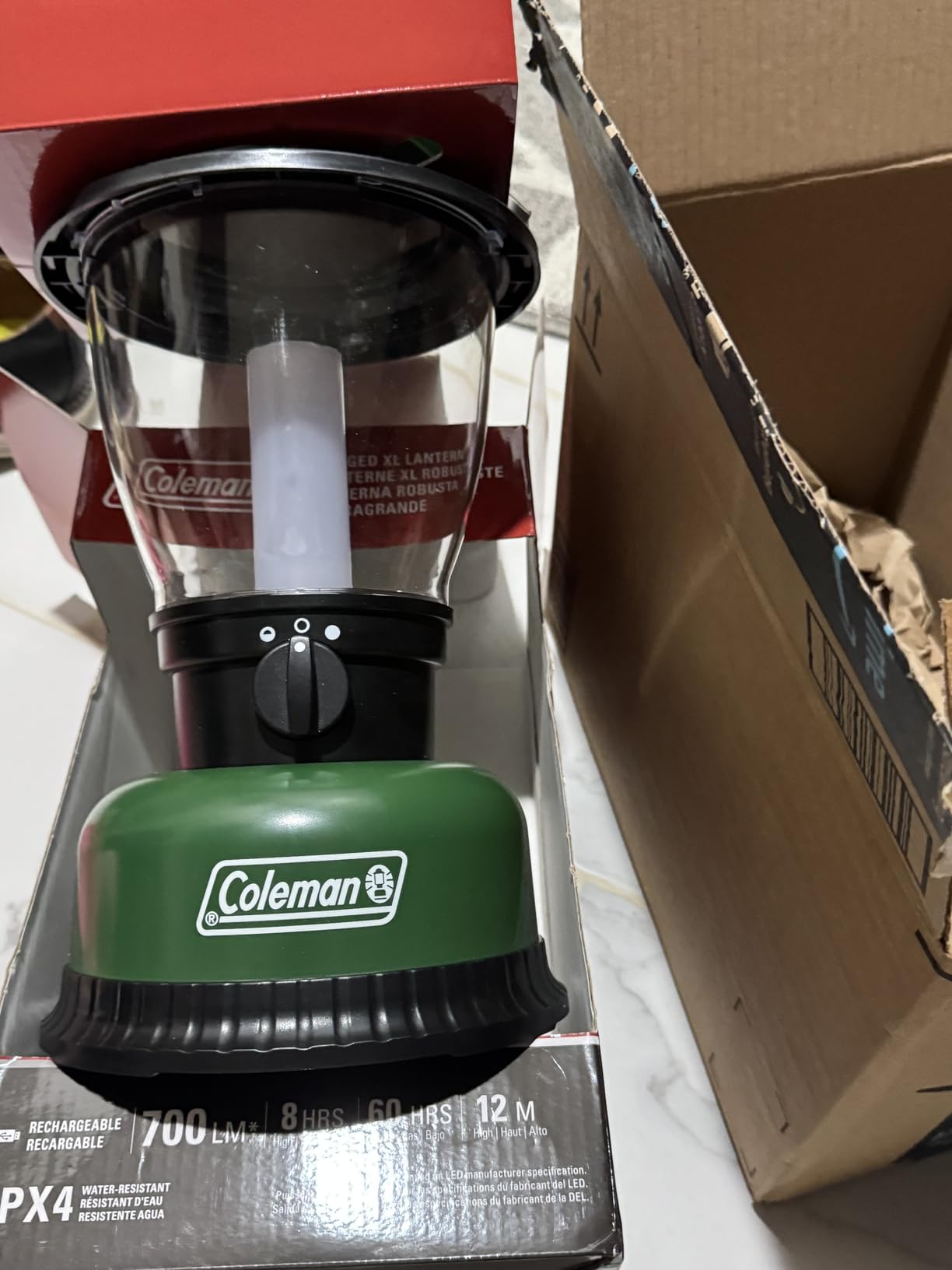 Coleman Rugged Rechargeable 400 Lumens LED Lantern, Impact & Water-Resistant Lantern with USB Charging Port, Lifetime LEDs Never Need Replacing customer photo 1