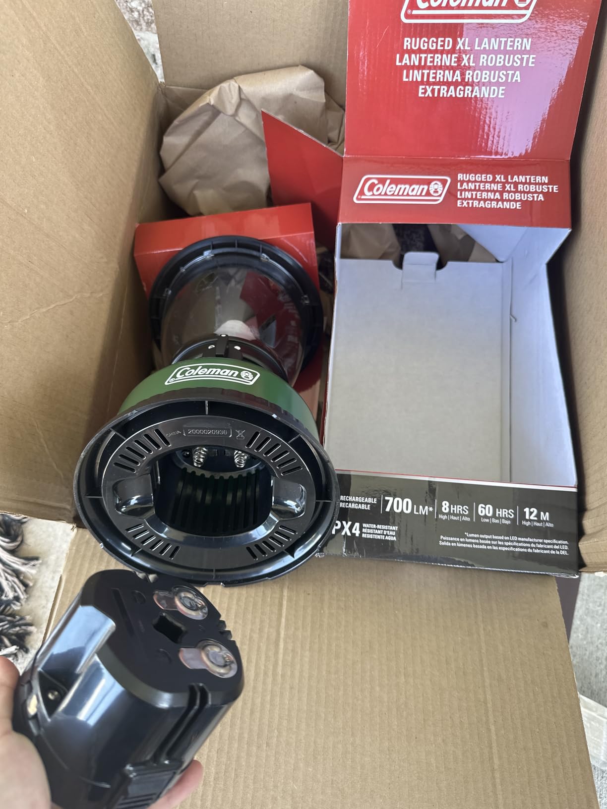 Coleman Rugged Rechargeable 400 Lumens LED Lantern, Impact & Water-Resistant Lantern with USB Charging Port, Lifetime LEDs Never Need Replacing customer photo 2