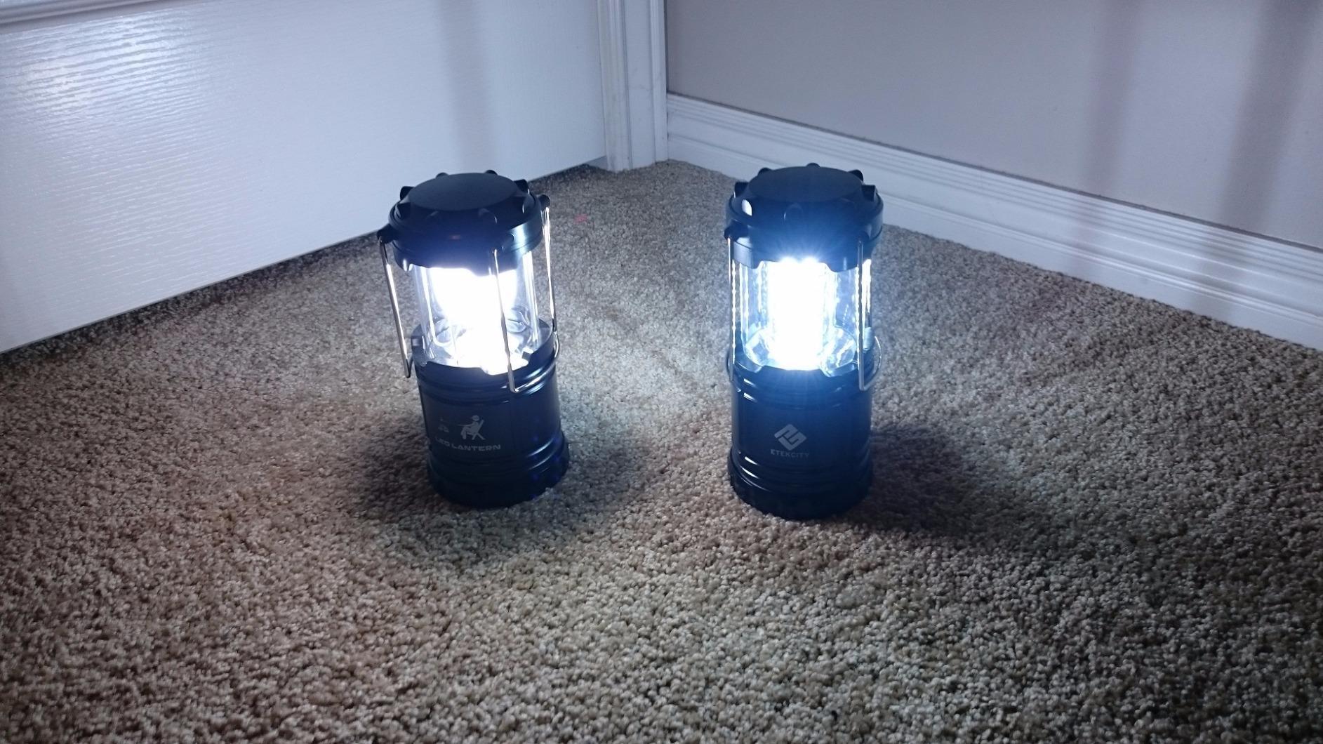Etekcity LED Camping Lanterns, Battery Operated, 2 Pack | Power Outages, Hurricane Preparedness, Camping, Emergency Kit, Water Resistant, Collapsible Design, Batteries Included customer photo 1
