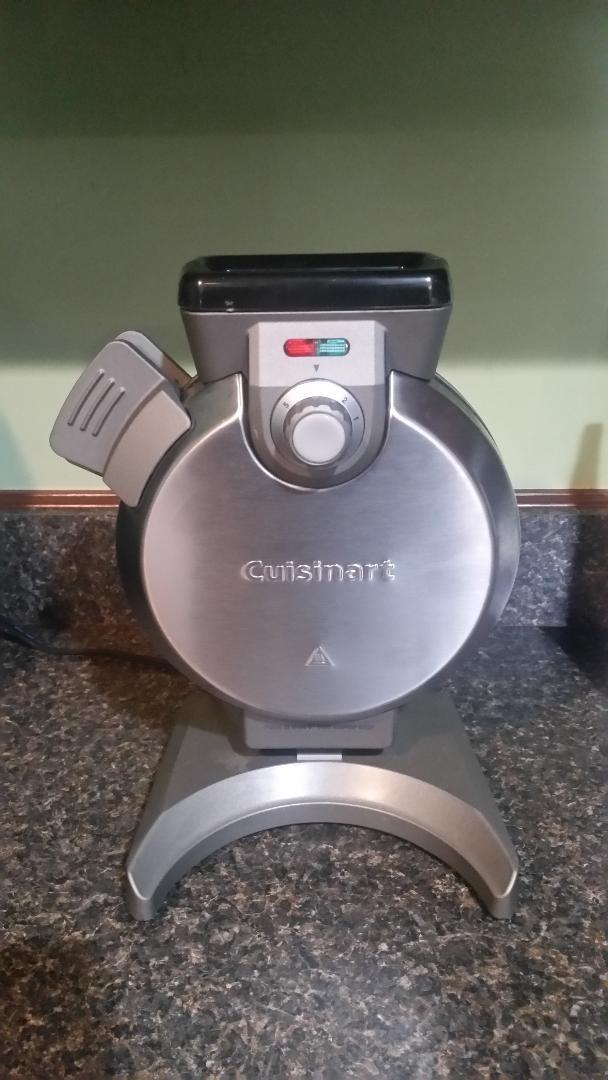 Cuisinart Belgian Waffle Maker, Vertical Iron, Silver, WAF-V100P1 customer photo 2