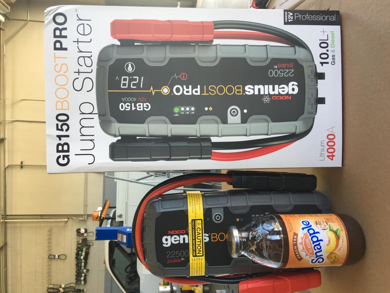 NOCO Boost GB150: 3000A UltraSafe Jump Starter - 12V Lithium Battery Booster Pack, Portable Jump Box, Power Bank & Jumper Cables - for 9.0L Gas and 7.0L Diesel Engines customer photo 2