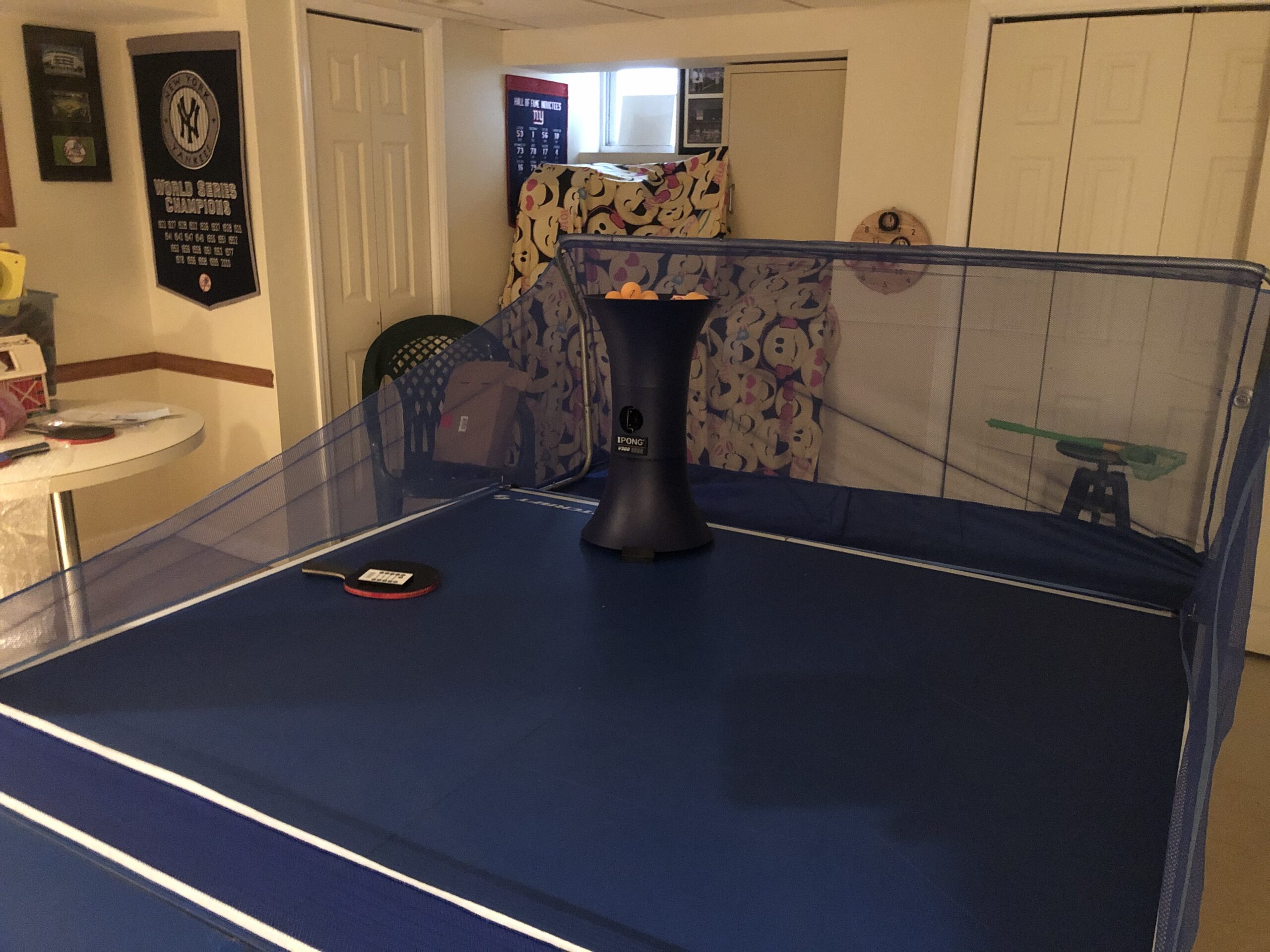 iPong V300 Table Tennis Training Robot - Serves 40mm Regulation Ping Pong Balls Automatically - Various Models Available, Blue customer photo 1
