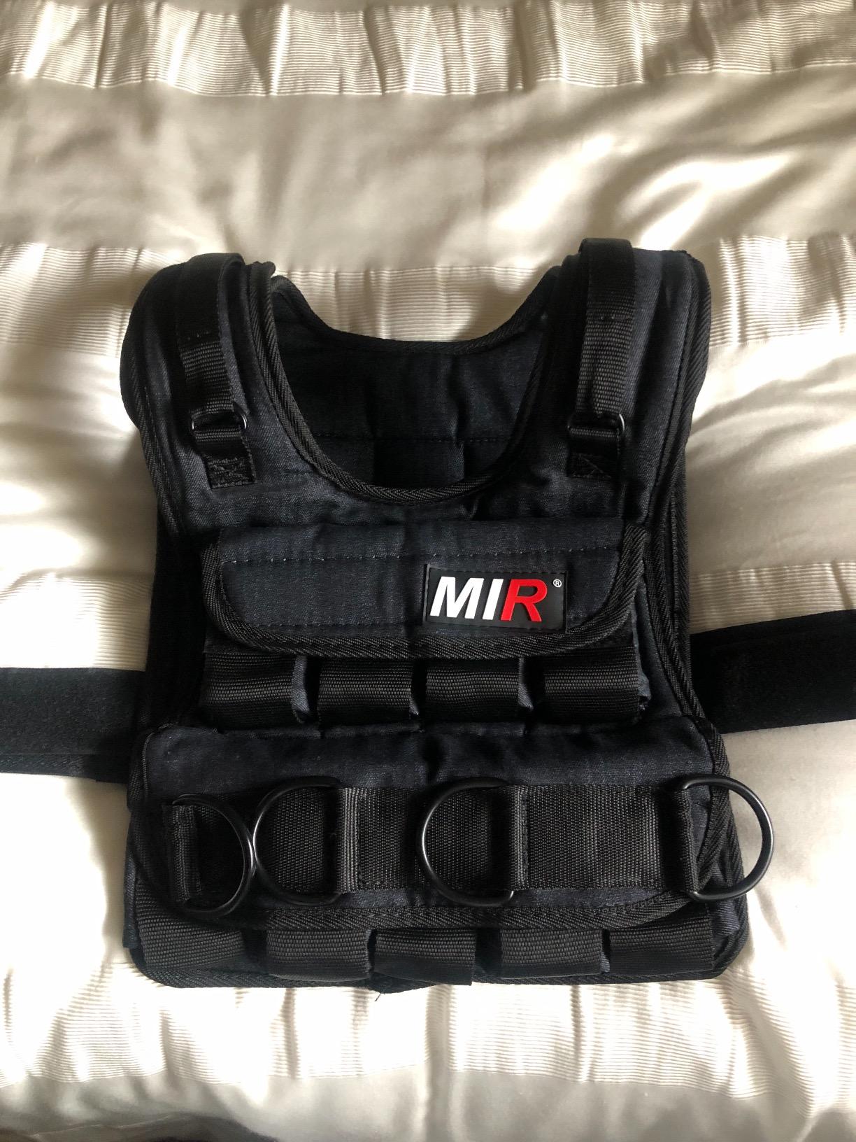 miR Air Flow Weighted Vest with Zipper Option 20lbs - 60lbs Solid Iron Weights Machine Washable. Workout Vest for Men and Women customer photo 1
