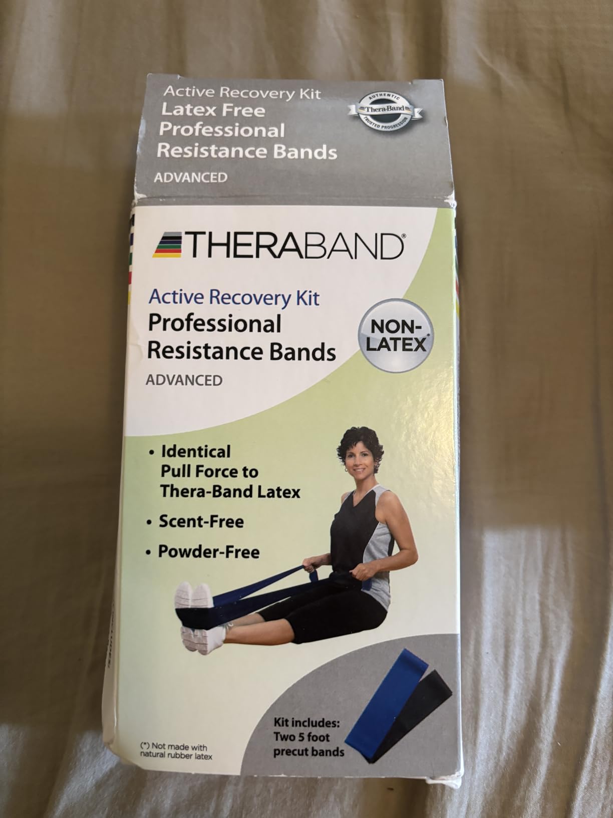 THERABAND Resistance Bands Set, Elastic Bands for Exercise & Physical Therapy, Strength Training for Upper & Lower Body Fitness customer photo 1