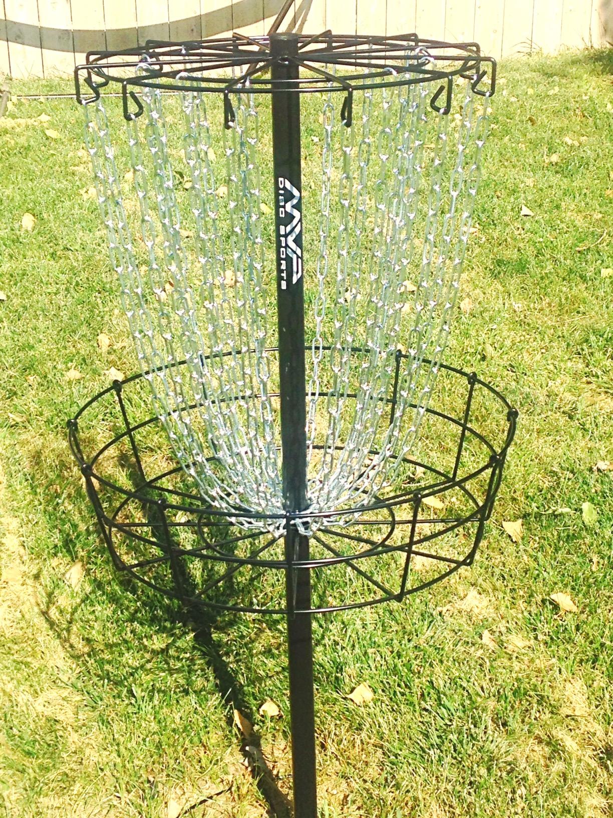 MVP Disc Sports Black Hole Practice 24-Chain Portable Disc Golf Basket Target customer photo 2