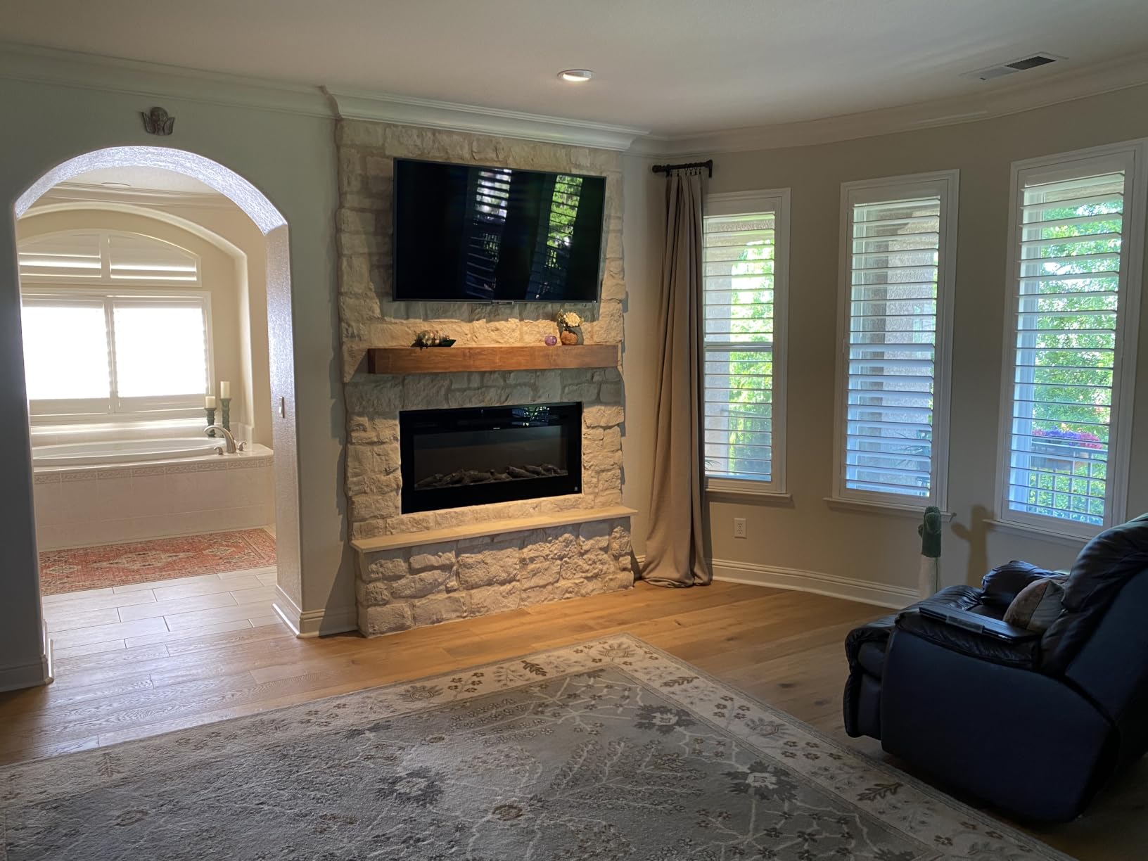 Touchstone Smart Electric Fireplace-The Sideline 72
