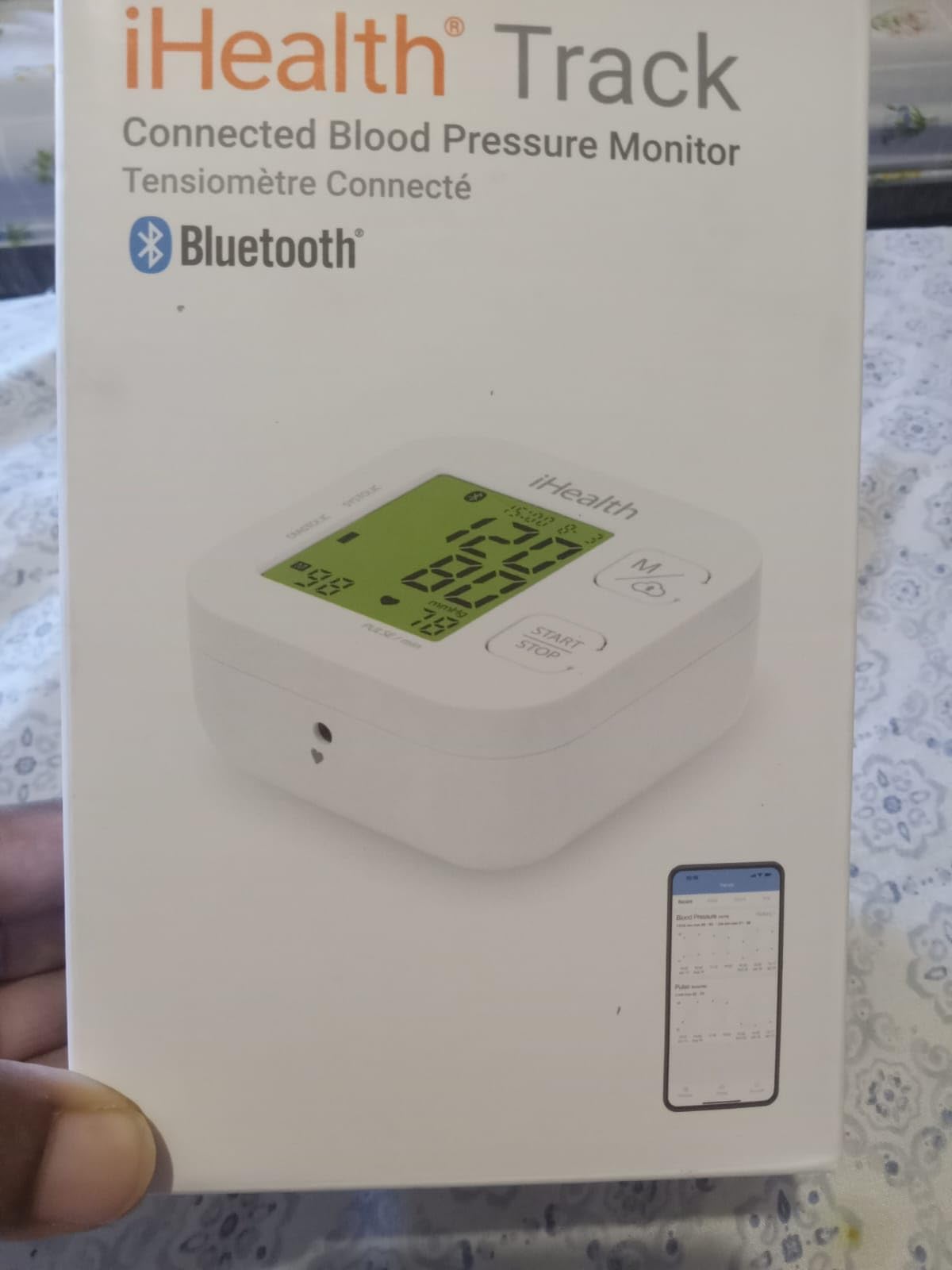 iHealth Track Smart Upper Arm Blood Pressure Monitor with Wide-Range Cuff | Bluetooth BP monitor for standard to large adult arms, compatible with iOS and Android customer photo 2