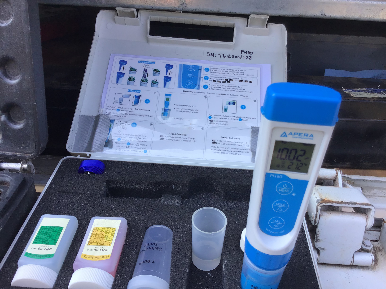 Apera Instruments AI311 Premium Series PH60 Waterproof pH Pocket Tester Kit, Replaceable Probe, ±0.01 pH Accuracy, Lcd display customer photo 1