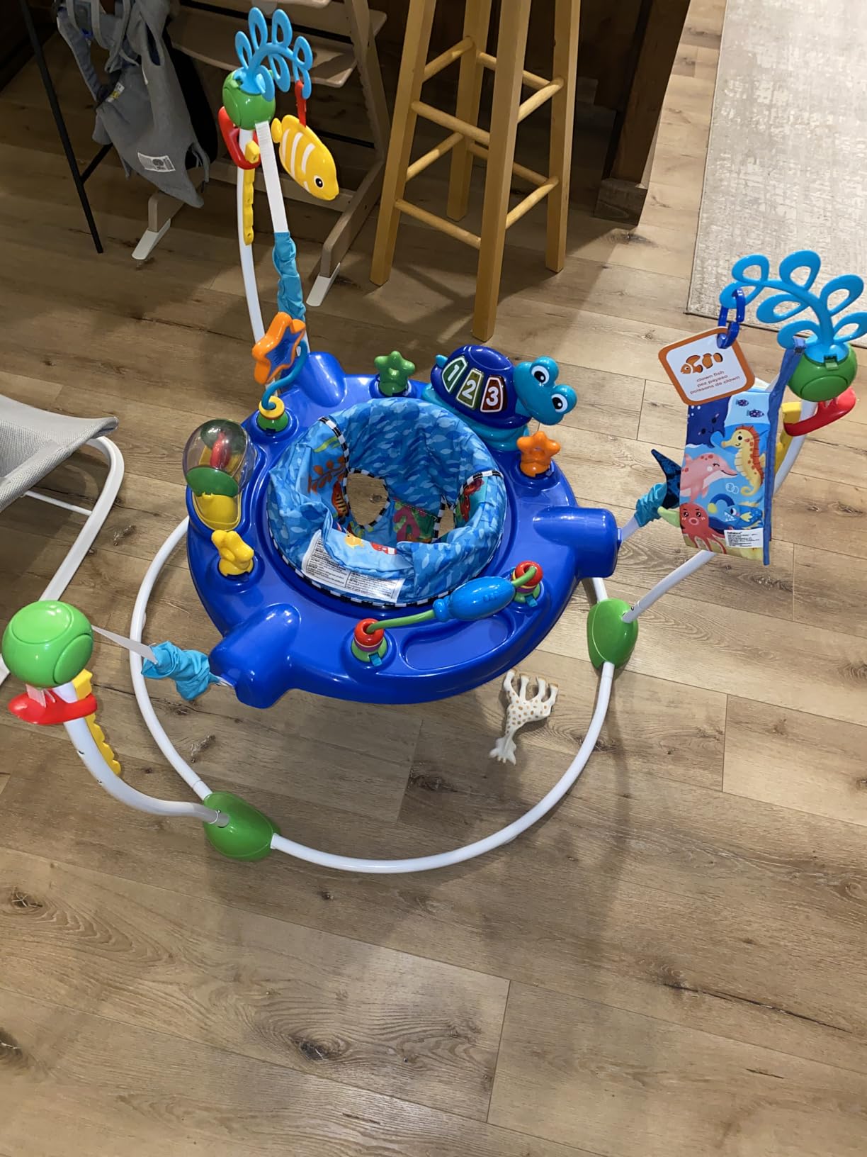 Baby Einstein Neptune's Ocean Discovery Activity Baby Jumper Activity Center, Ages 6 Months +, Max Weight 25 lbs., Unisex customer photo 1