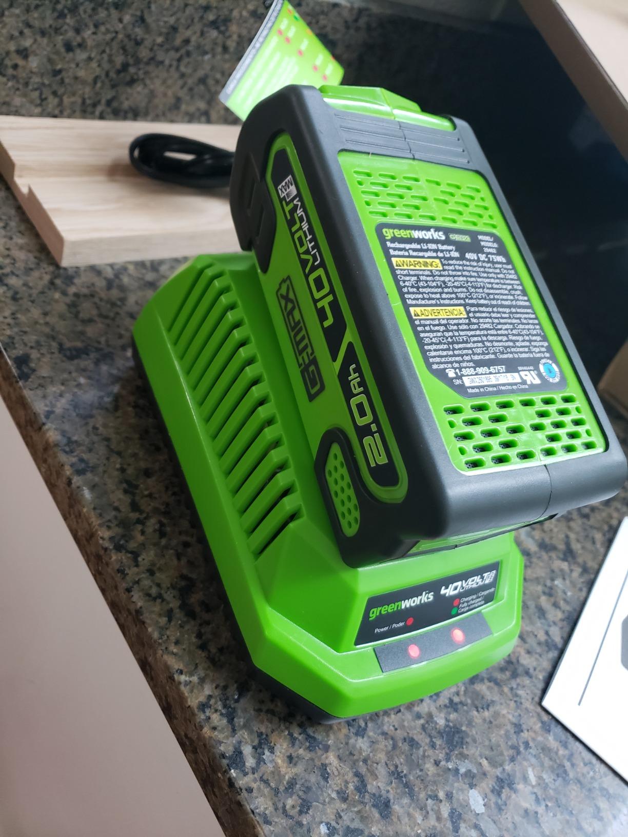 Greenworks 40V 12 in Cordless String Trimmer, 2.0 Ah Battery and Charger customer photo 2