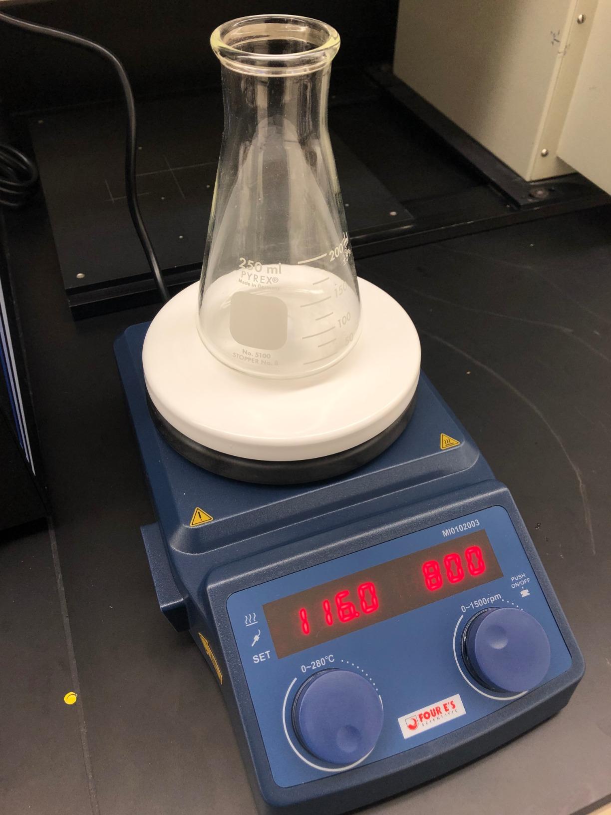 Magnetic Stirrer Hot Plate, 280℃/536°F, Max 5L, 110V | 100-1500rpm, 600W, 5 Inch Plate with Temp Probe Sensor & Stir Bar (Not Include Stand) customer photo 1