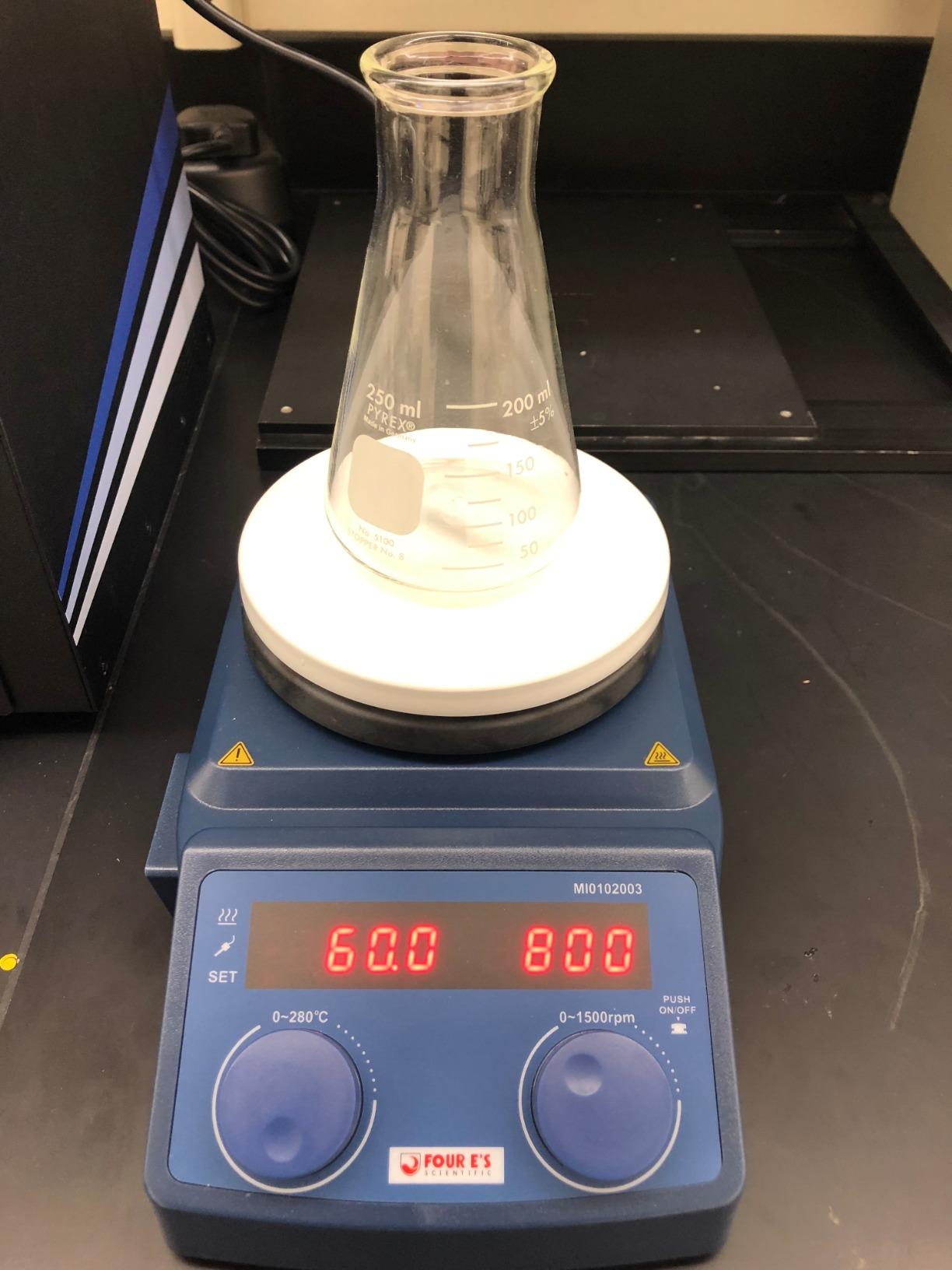 Magnetic Stirrer Hot Plate, 280℃/536°F, Max 5L, 110V | 100-1500rpm, 600W, 5 Inch Plate with Temp Probe Sensor & Stir Bar (Not Include Stand) customer photo 2