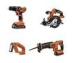 BLACK+DECKER 20V MAX Power Tool Combo Kit, 4-Tool Cordless Power Tool Set with 2 Batteries and Charger (BD4KITCDCRL) customer photo 2