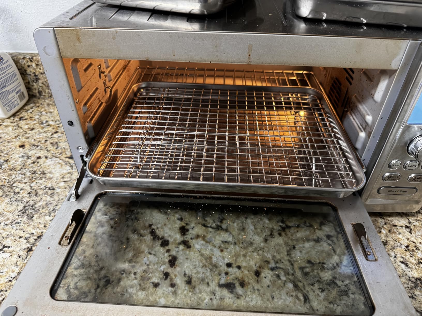 Cuisinart Convection Toaster Oven, 15-Function, 1800W, Stainless Steel | Stainless steel toaster oven with Exact Heat technology, nonstick interior fits 13