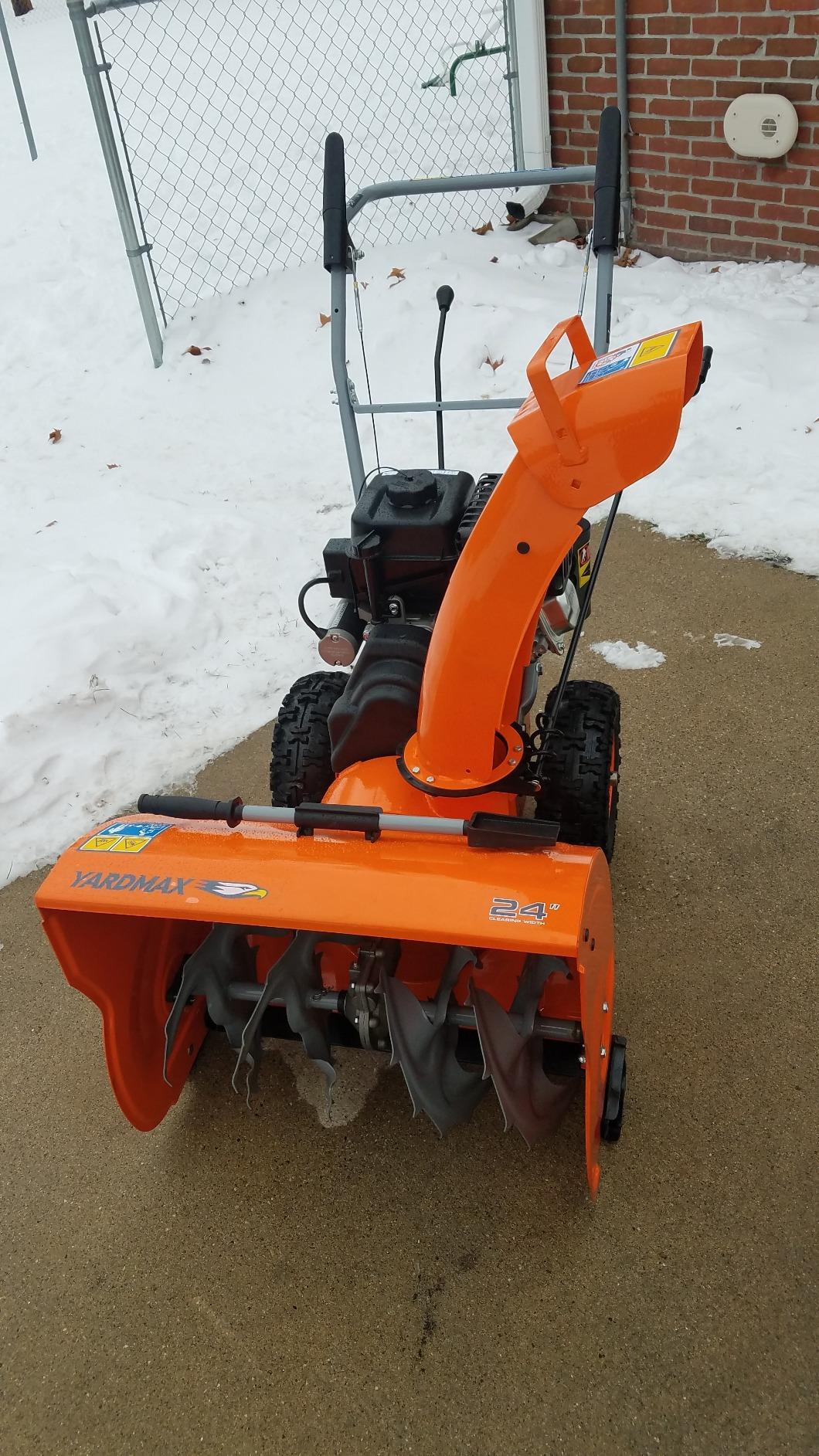 YARDMAX YB6770 26 in. 212 cc Two-Stage Self-propelled Gas Snow Blower with Push-Button Electric Start and Headlight customer photo 2