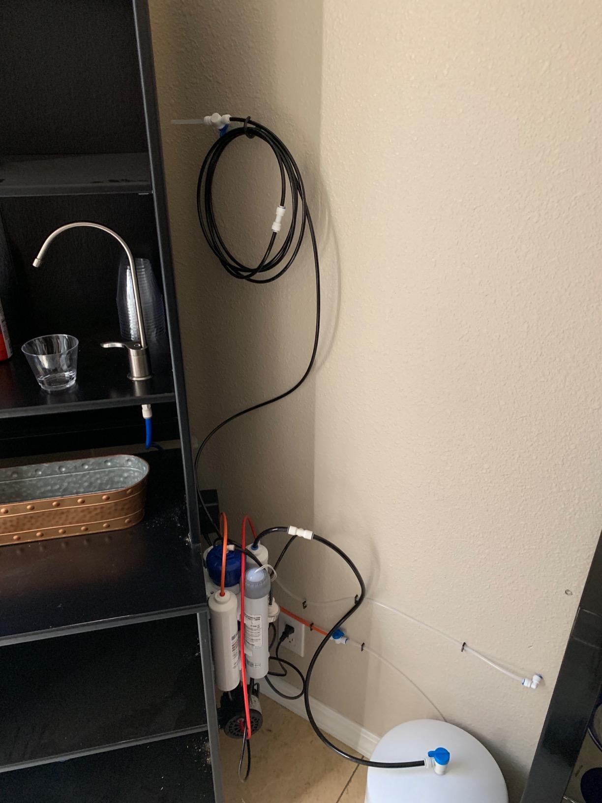 Home Master TMULTRA-ERP-L Ultra RO System Loaded; City & Well Water, Fast 4.5 sec Fill Rate, 6-stages, UV Sterilizer, 1:1 Waste Ratio, High hardness Membrane 18gpg, Lux Nickel RO Faucet, fridge kit customer photo 2