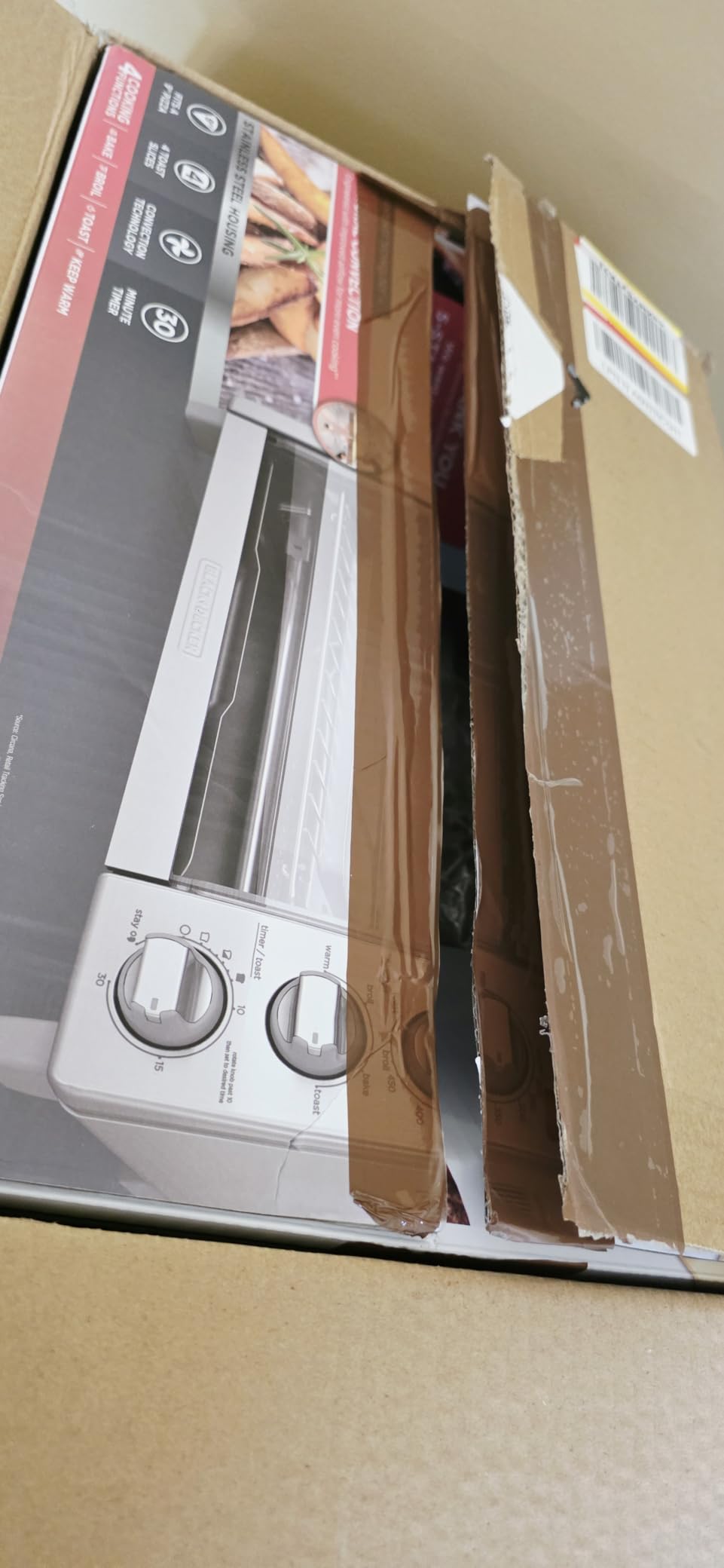BLACK+DECKER 4-Slice Toaster Oven with Natural Convection, Stainless Steel, TO1760SS (TO1760SST-1) customer photo 2