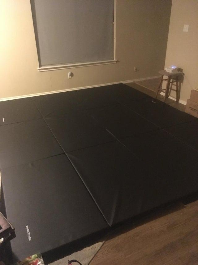 BalanceFrom 10x4 Feet 4-Panel Folding Gymnastics Mat - 2-Inch Thick Pad with Vinyl Surface and Carrying Handles for Tumbling, Yoga, Pilates, Home Workouts, and Martial Arts customer photo 2