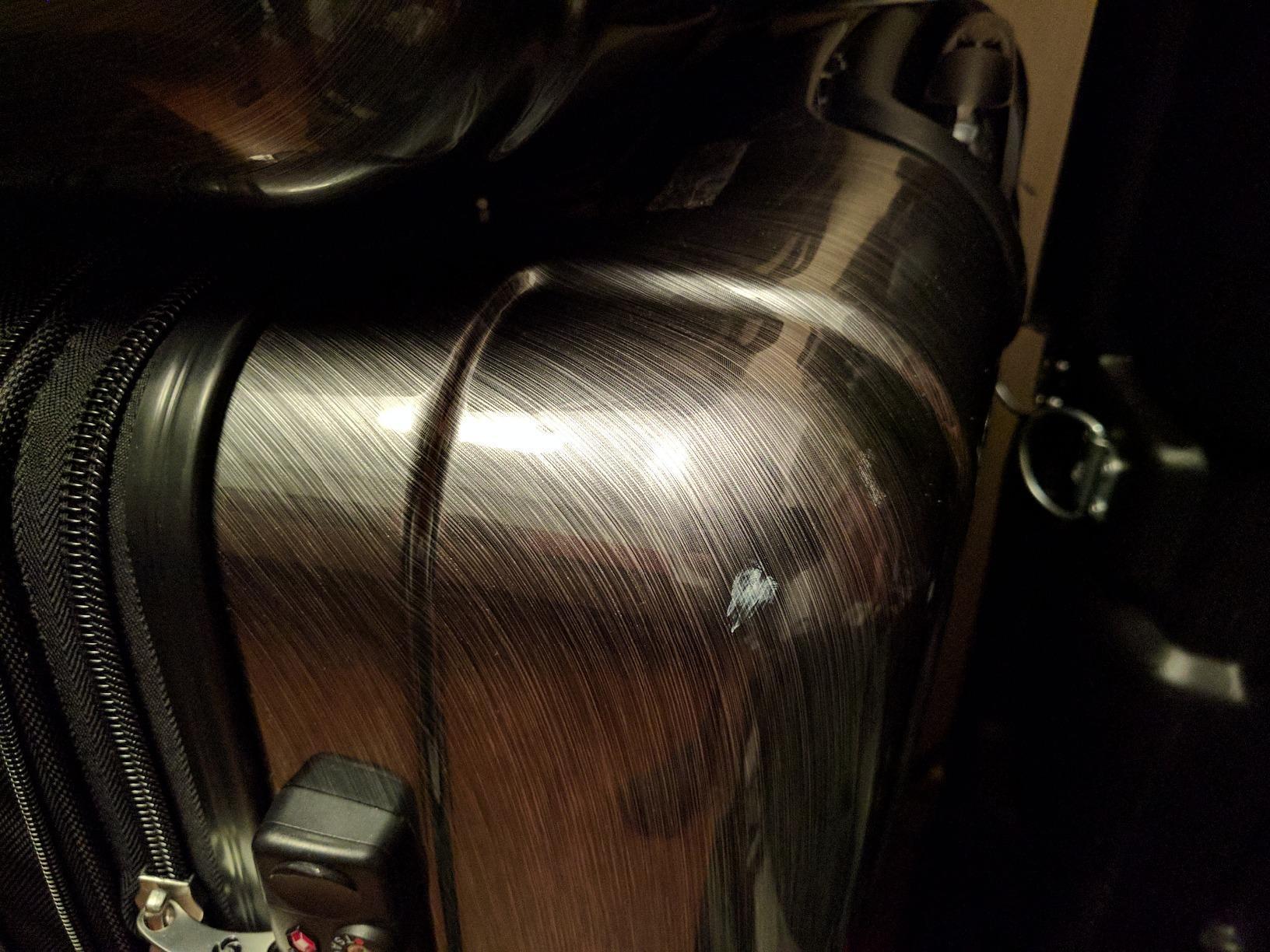 Samsonite Winfield 2 Hardside Expandable Luggage with Spinner Wheels, Brushed Anthracite, Checked-Large 28-Inch customer photo 2