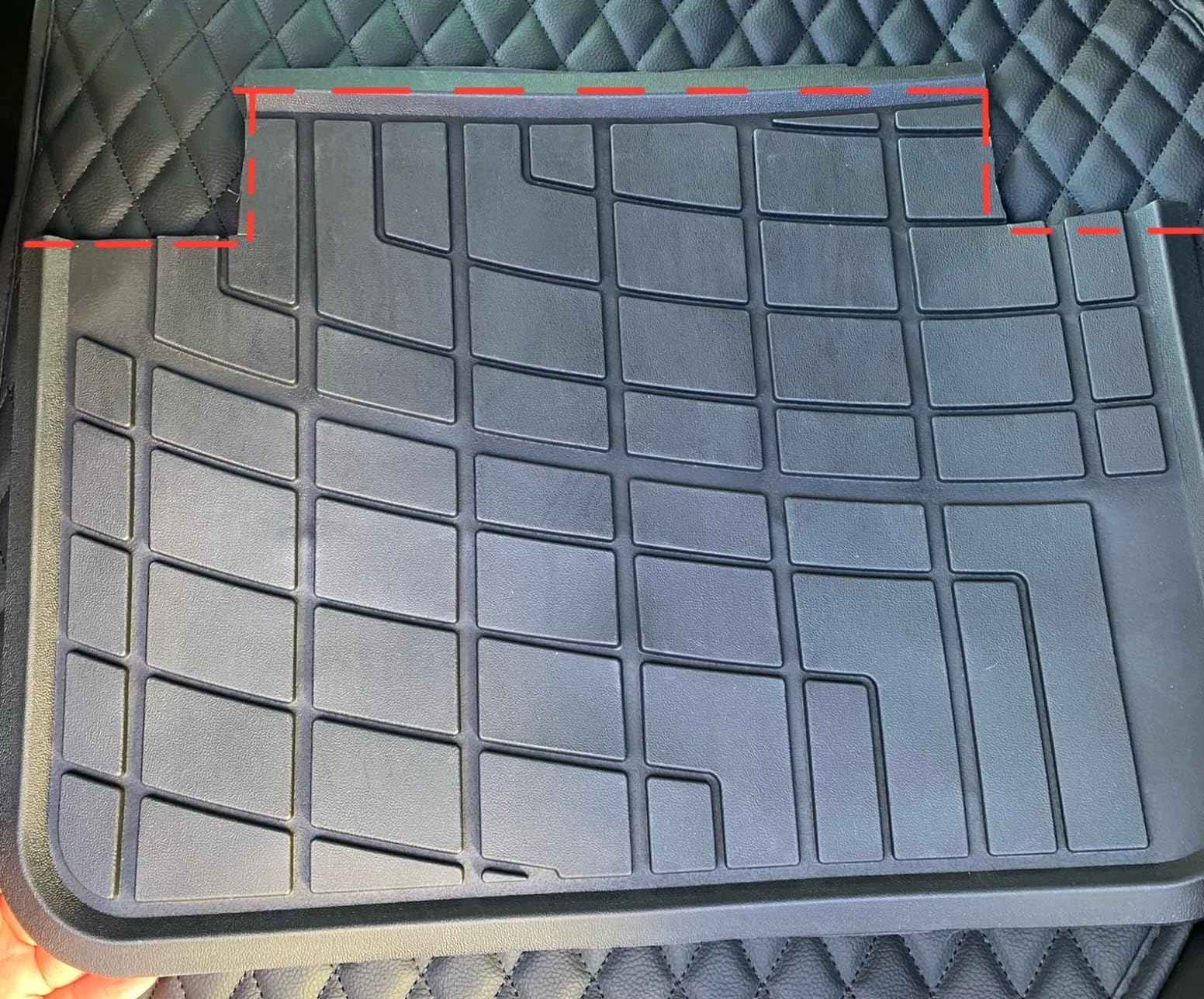 FH Group Automotive Floor Mats - Heavy-Duty Rubber Floor Mats for Cars, Universal Fit Full Set, Climaproof & Trimmable Floor Mats for Most Sedan, SUV, Truck, Black customer photo 2
