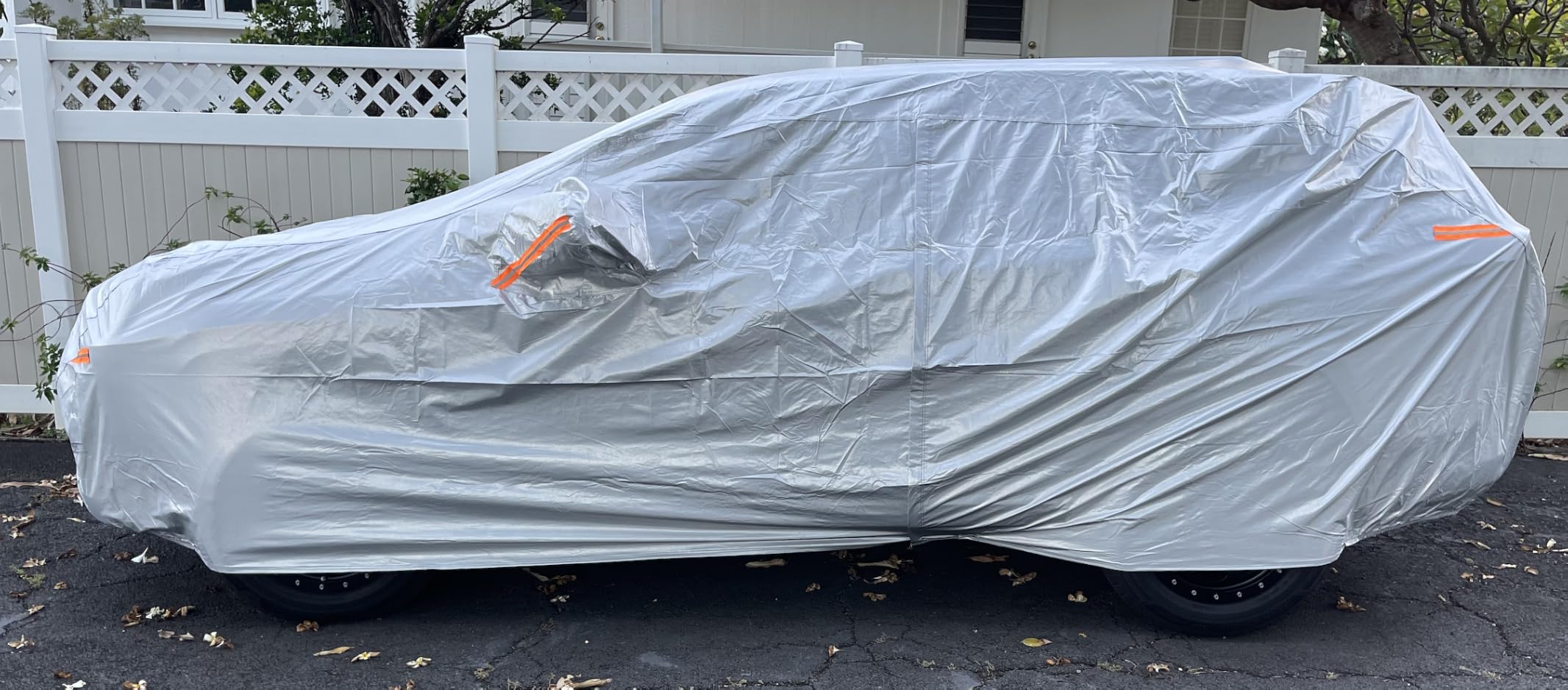 Kayme SUV Car Cover Waterproof All Weather Heavy Duty | Soft Cotton, Protects Against Sun, Rain, Snow, Dust (Size S4) customer photo 2