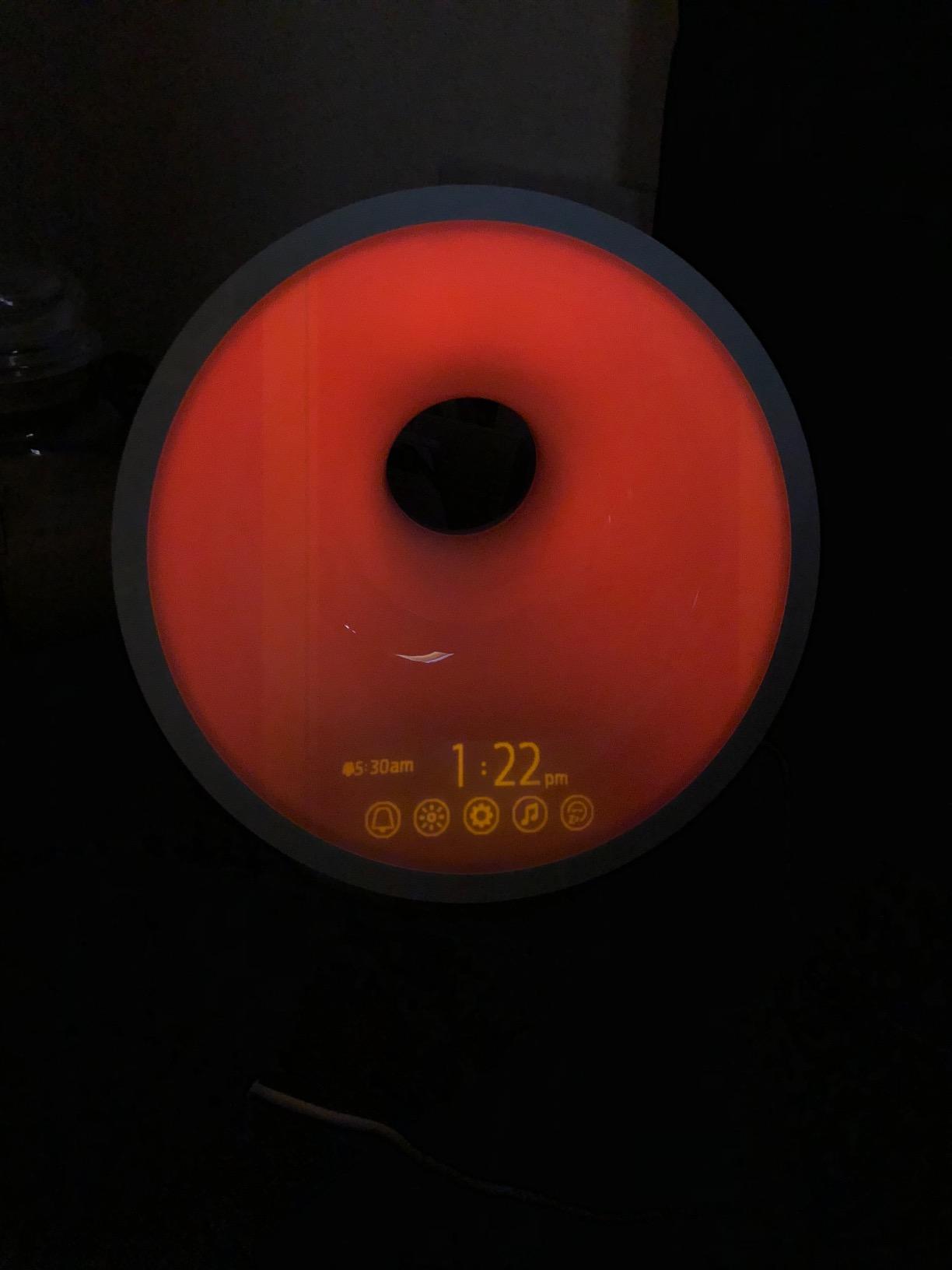 PHILIPS SmartSleep Sleep and Wake-Up Light, Simulated Sunrise and Sunset, Multiple Lights and Sounds, RelaxBreathe to Sleep, HF3650/60 customer photo 2