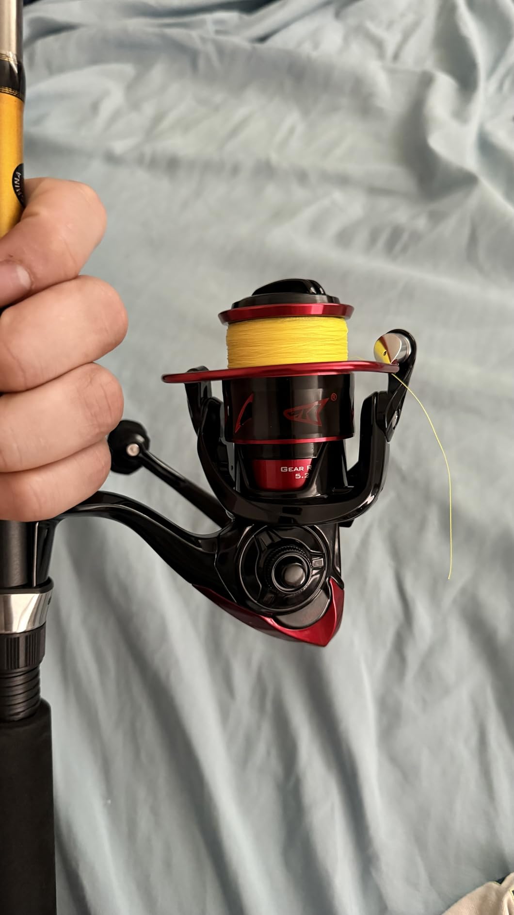 KastKing Sharky Spinning Fishing Reels for Saltwater & Freshwater - Max Drag 39.5 lb, 10+1 BB, 10.6 oz, Nylitech Frame customer photo 1
