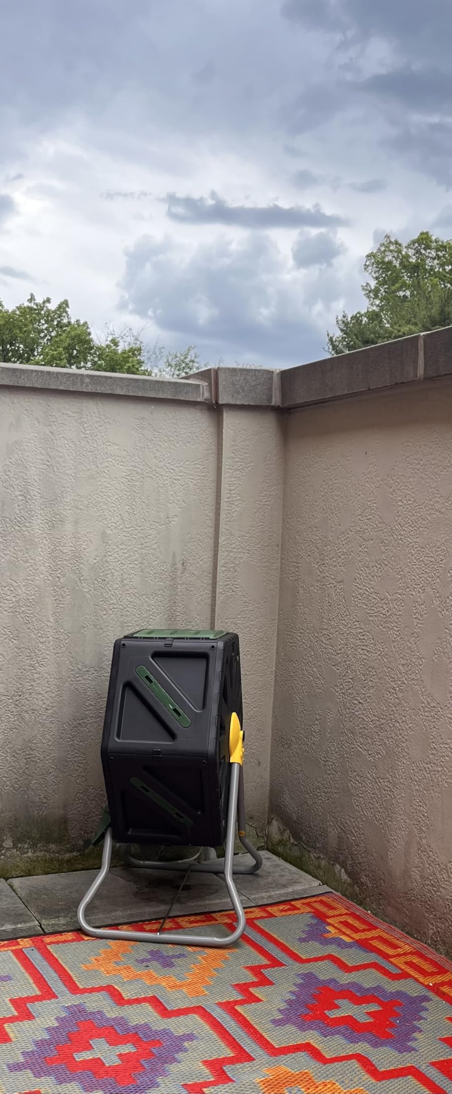 Miracle-Gro Dual Chamber Compost Tumbler - Easy-Turn, Heavy-Duty Outdoor Bin Composter with 2 Sliding Doors (2x18.5 Gal/70L) customer photo 2