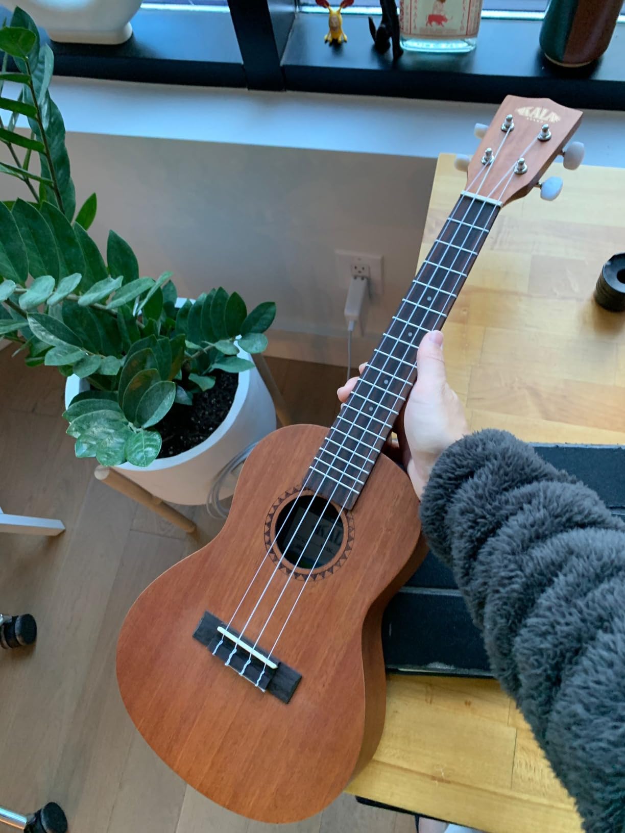 Kala KA-15 Series Satin Mahogany Ukulele, with Rosewood Fingerboard, 4 Aquila Super Nylgut Strings, for All Ages and Skill Levels, 24 Inches, Concert Ukulele customer photo 1