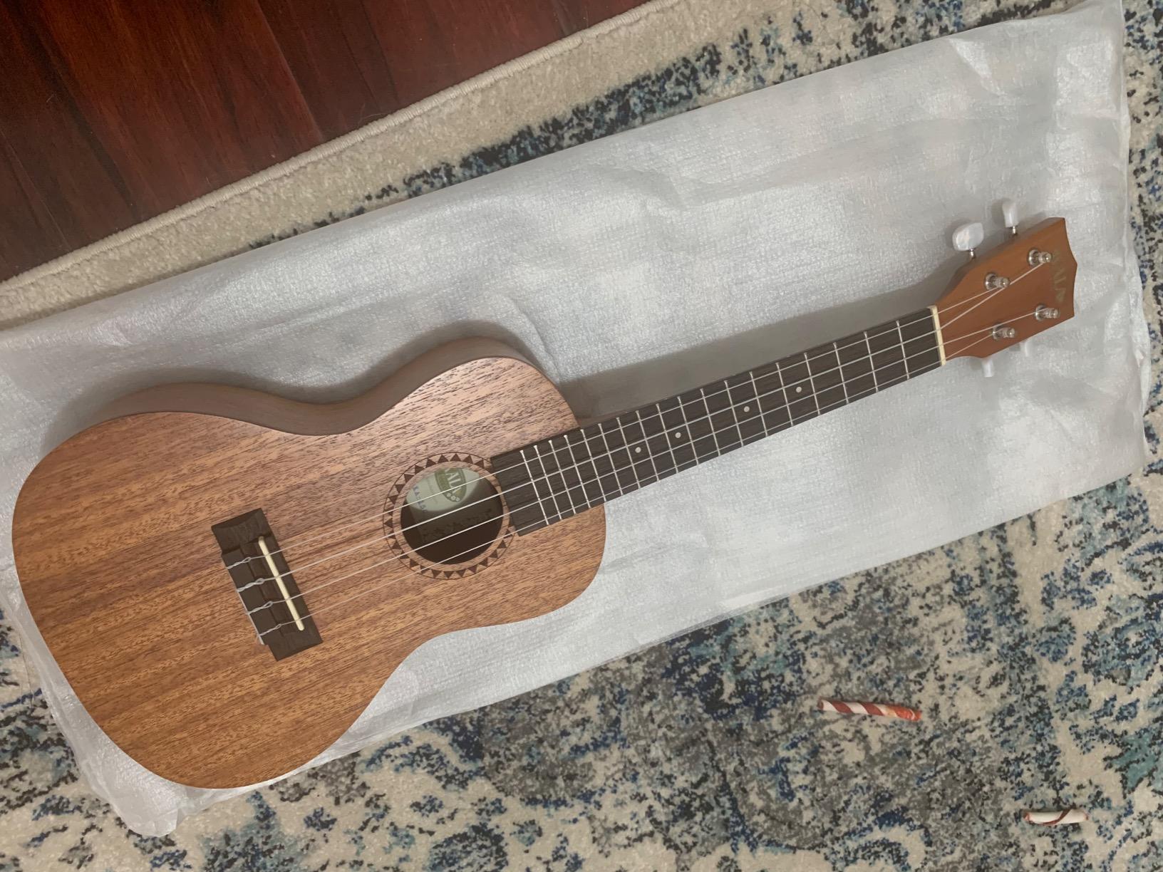 Kala KA-15 Series Satin Mahogany Ukulele, with Rosewood Fingerboard, 4 Aquila Super Nylgut Strings, for All Ages and Skill Levels, 24 Inches, Concert Ukulele customer photo 2