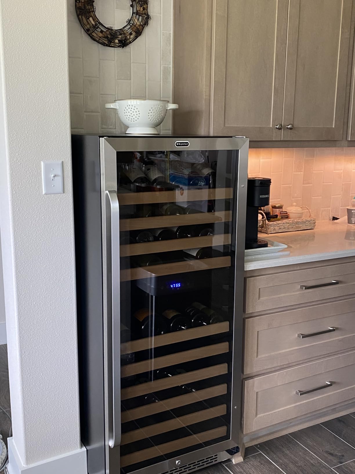 Allavino Built-in Wine Refrigerator, 166 Bottle, Large Capacity, BWR-1662SD | Digital Temperature Control and UV Protected Glass Door, Quiet Compressor Cooling, Stores and Chills Your Wine Collection customer photo 1