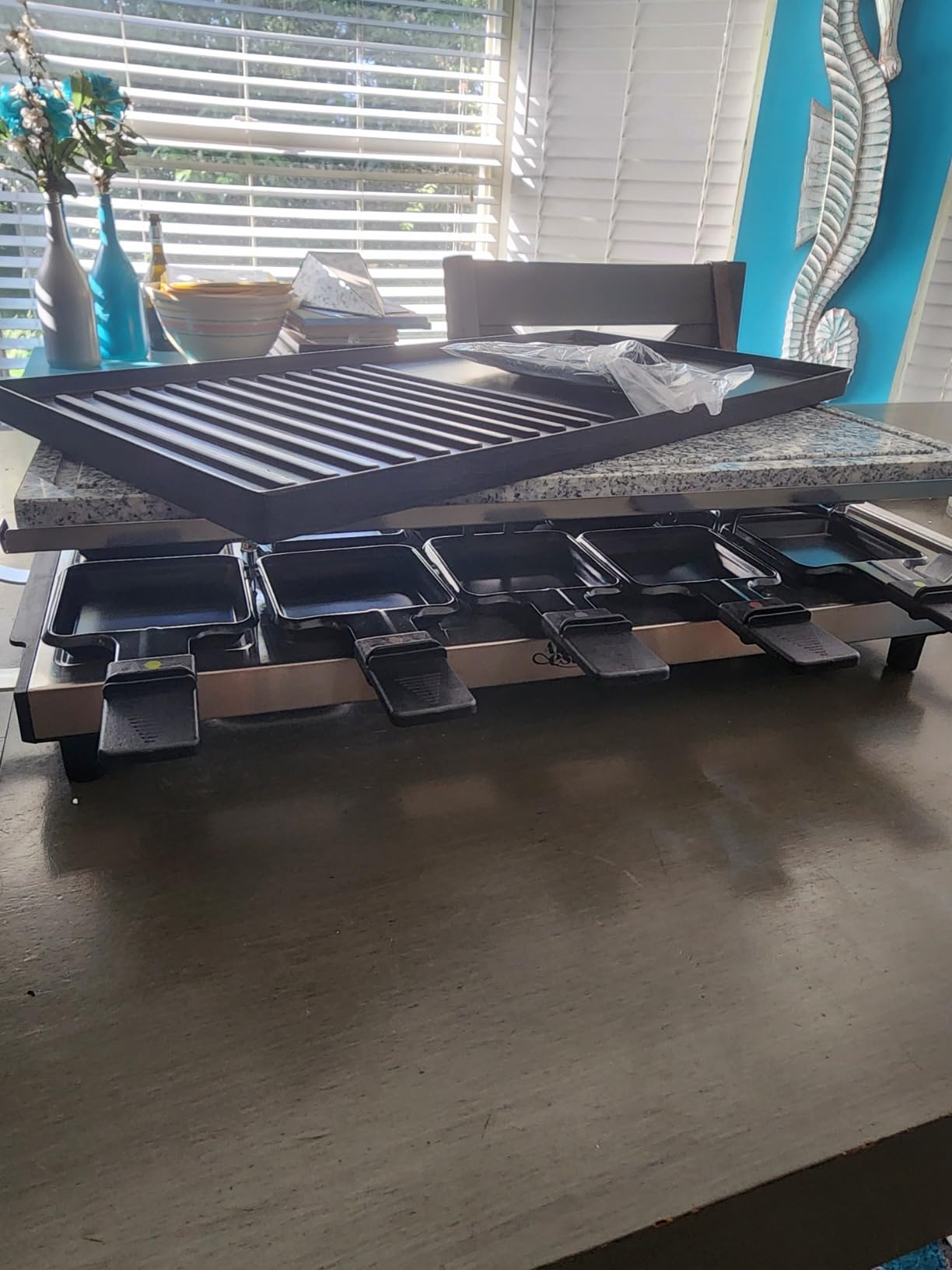 Artestia 1500W Large Size Raclette Cheese Grill | Adjustable Temperature Korean BBQ Grill, Cheese Raclette with Grill Stone for Parties Family customer photo 1