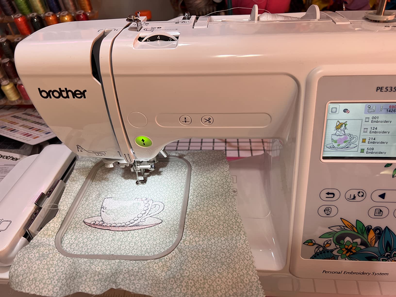 Brother PE535 Embroidery Machine, 80 Built-in Designs, 4