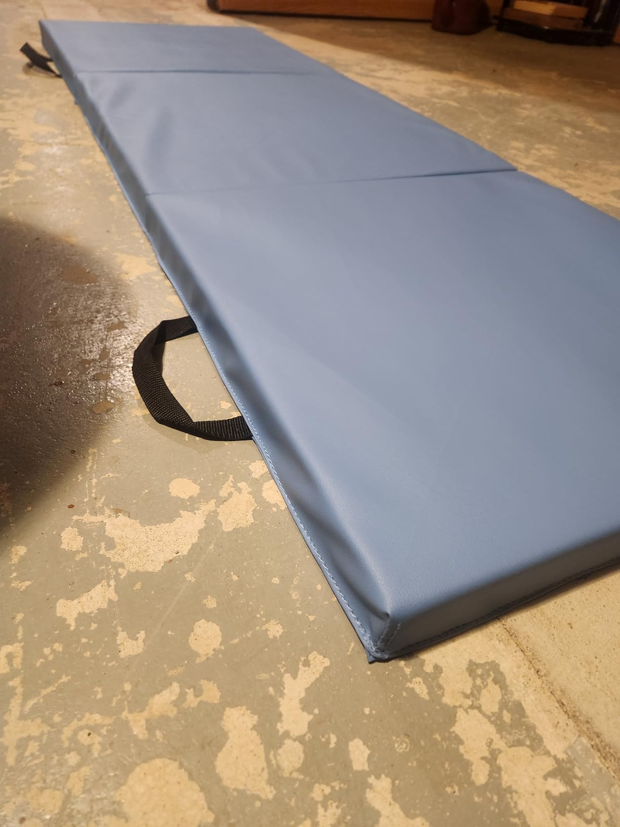 BalanceFrom 6x2 Feet 3-Panel Folding Gymnastics Mat - 2-Inch Thick Pad with Vinyl Surface and Carrying Handles for Tumbling, Yoga, Pilates, Home Workouts, and Martial Arts customer photo 2