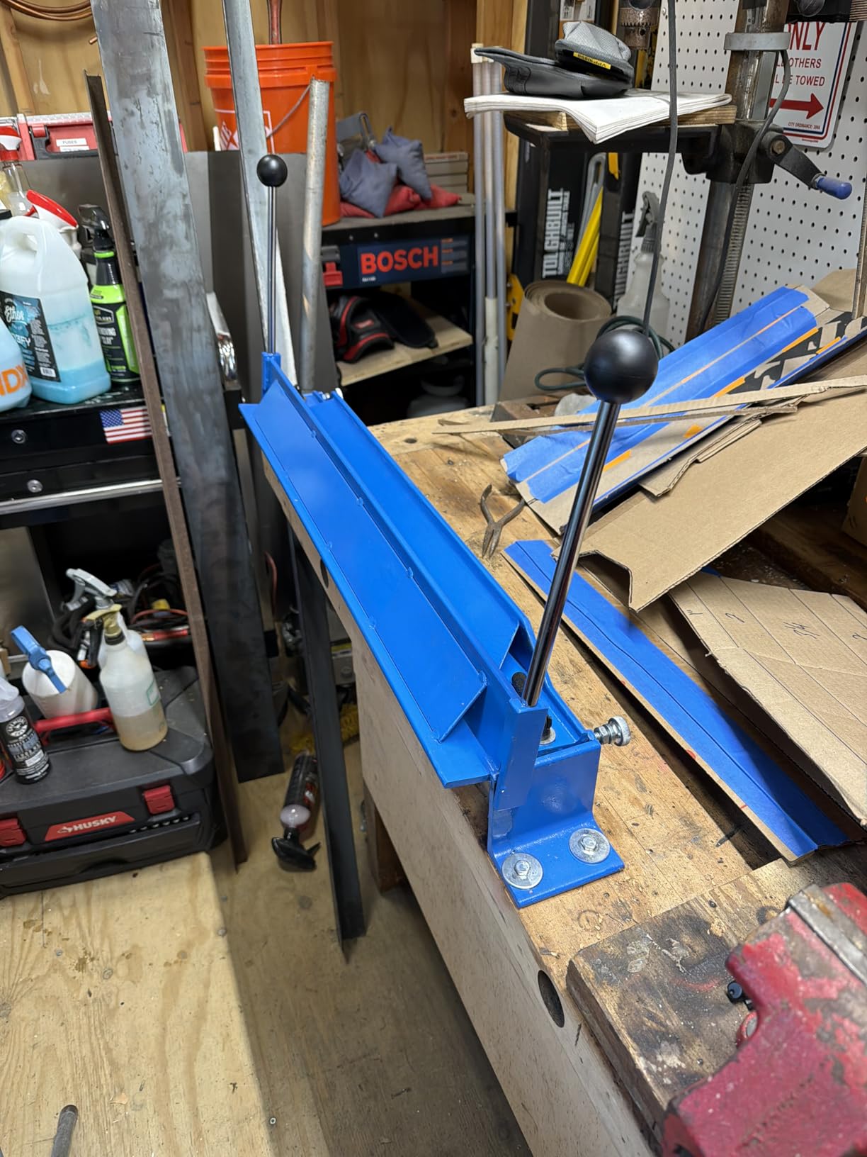 KF5002 Steel Bending Brake Sheet Metal Bender Metal Folder 28 Inch (730mm) 18 Ga (1.2mm) Capacity customer photo 1
