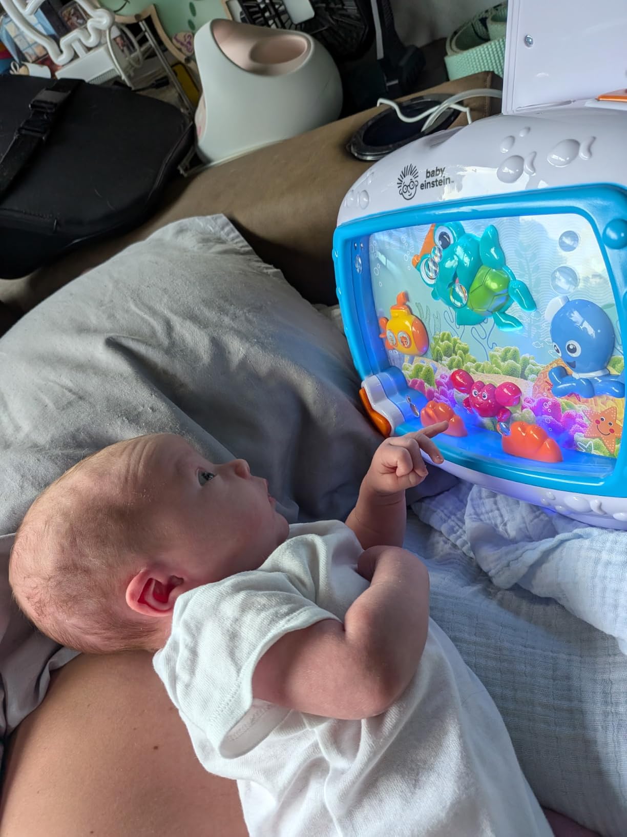 Baby Einstein Sea Dreams Soother Musical Crib Toy and Sound Machine, Newborn and up customer photo 1