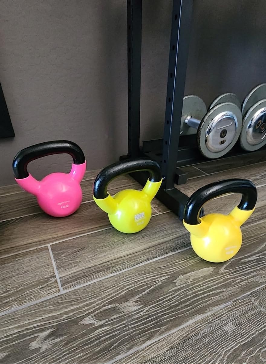 Amazon Basics Vinyl Kettlebell customer photo 1