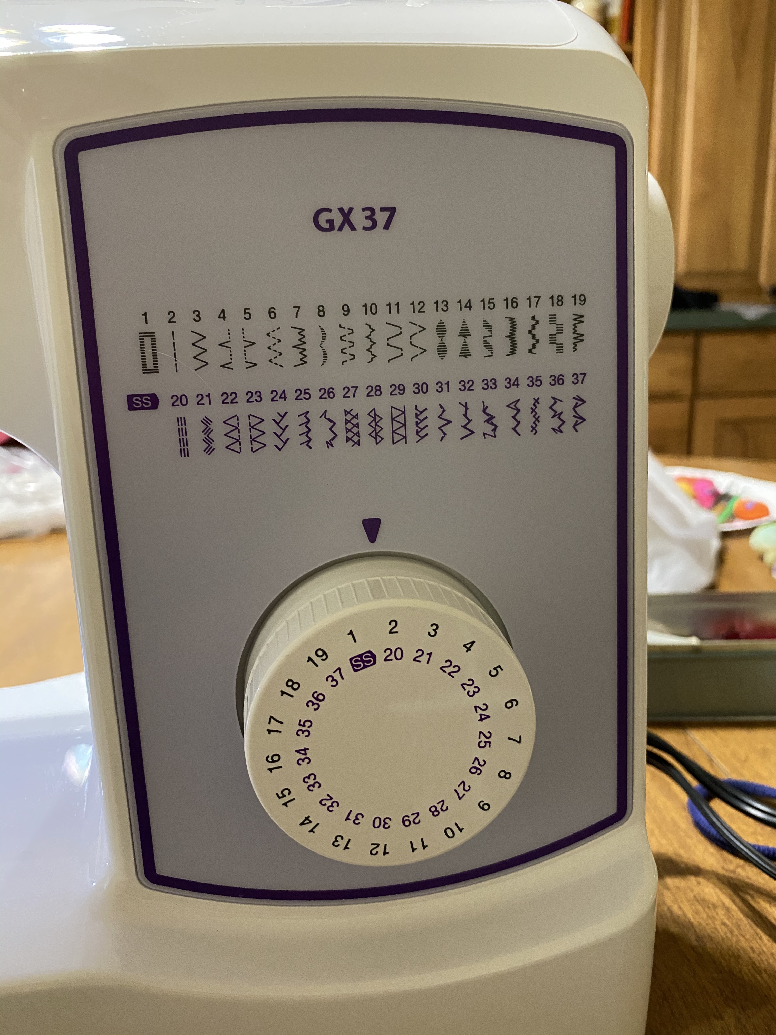Brother GX37 Sewing Machine 37 Built-in Stitches | 37 Built-in Stitches, 6 Included Sewing Feet, Decorative stitches, The stitches are conveniently printed on the machine customer photo 1