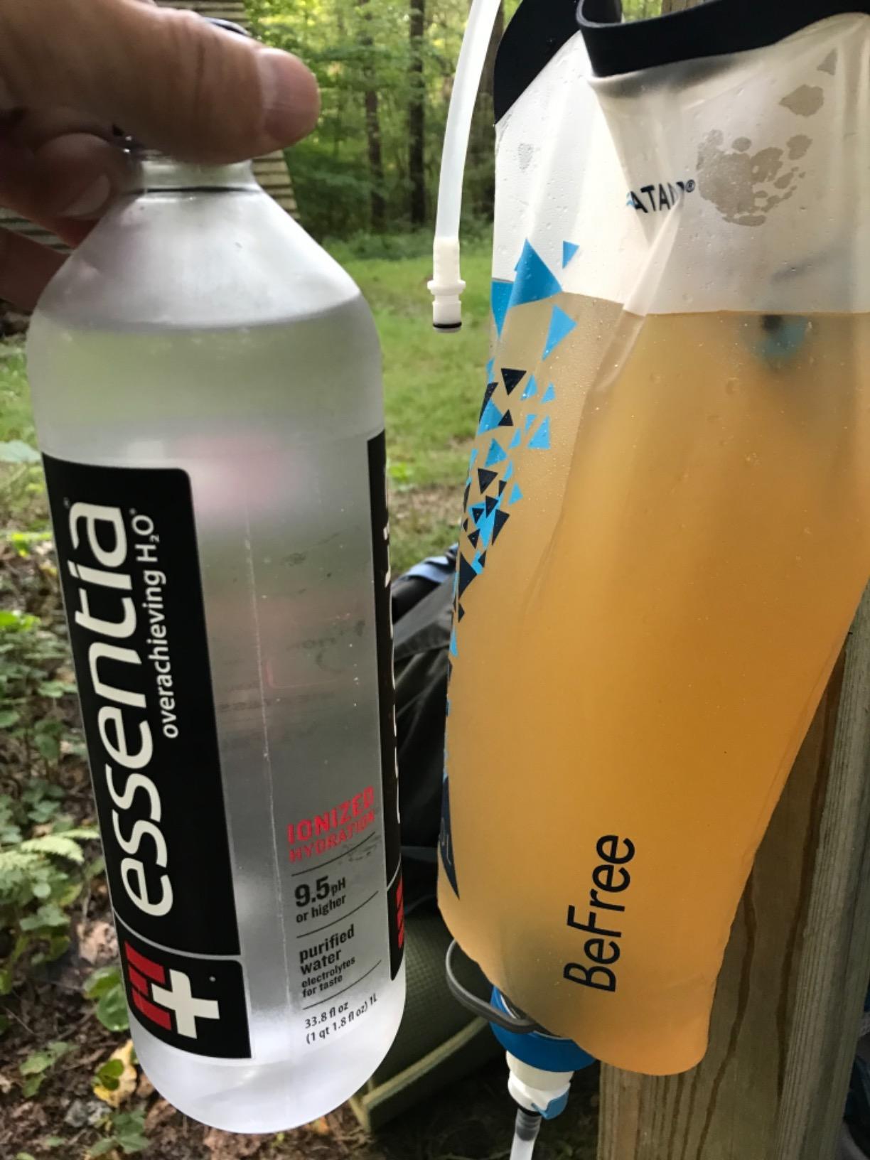 Katadyn BeFree Gravity Water Filter 3L for Camping, Backpacking & Hiking | Easy to use, BPA-Free, 0.1 Micron Hollow-Fiber Filter Membrane Removes Bacteria, Protozoa, & Sediment up to 1,000L at 2 L/min customer photo 2