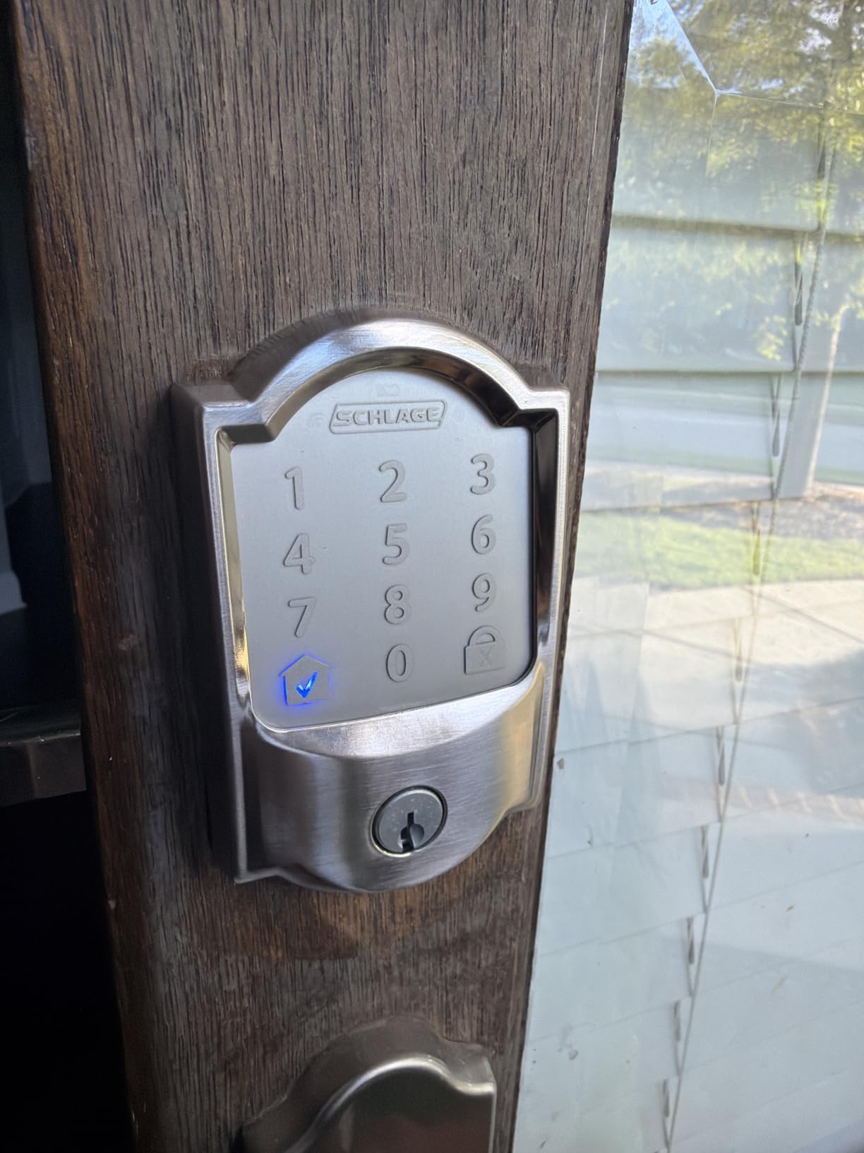 Schlage Encode Smart WiFi Deadbolt Lock with Greenwich Trim, Matte Black customer photo 1