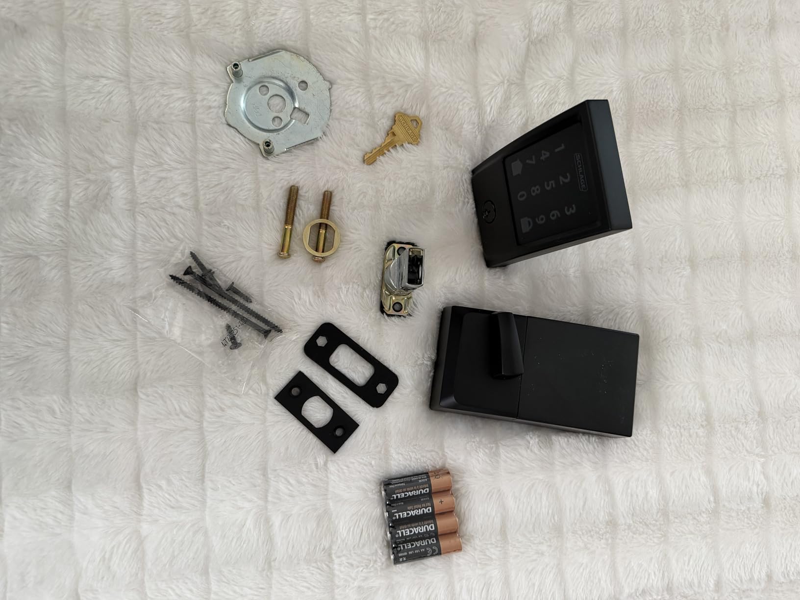 Schlage Encode Smart WiFi Deadbolt Lock with Greenwich Trim, Matte Black customer photo 2