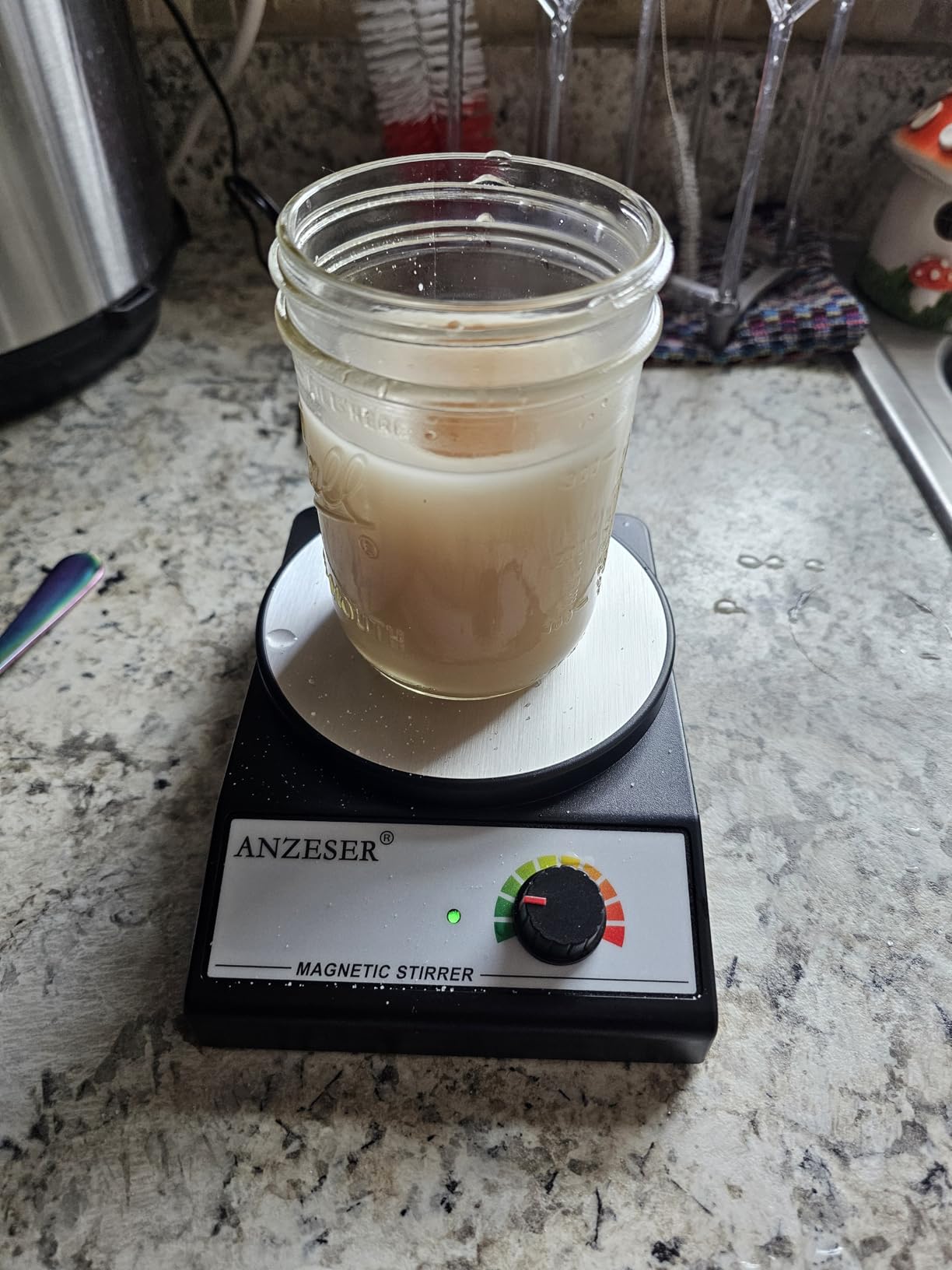 Magnetic Stirrer Magnetic Stir Plate 3000RPM Lab Stirrers with Stir Bar Max Stirring Capacity 3000mL Magnetic Mixer (No Heating) customer photo 1