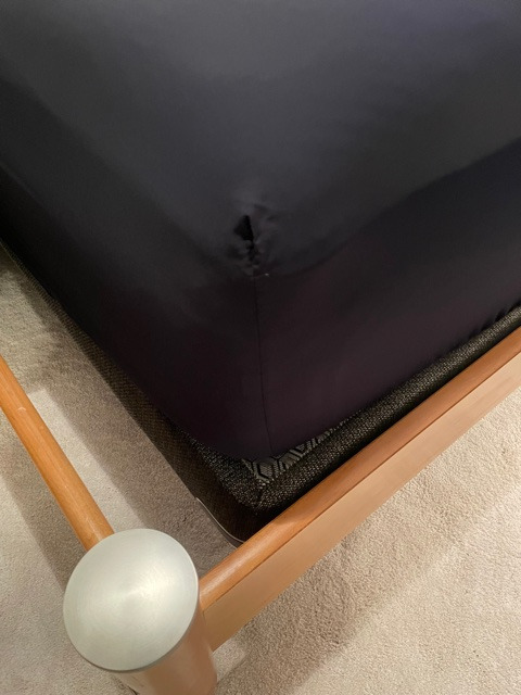 Pure Bamboo King Sheets, Genuine 100% Organic Viscose Derived from Bamboo Bed Sheet Set, Luxuriously Soft & Cooling, Double Stitching, 2 Year Quality Promise (King, Sterling Blue) customer photo 2
