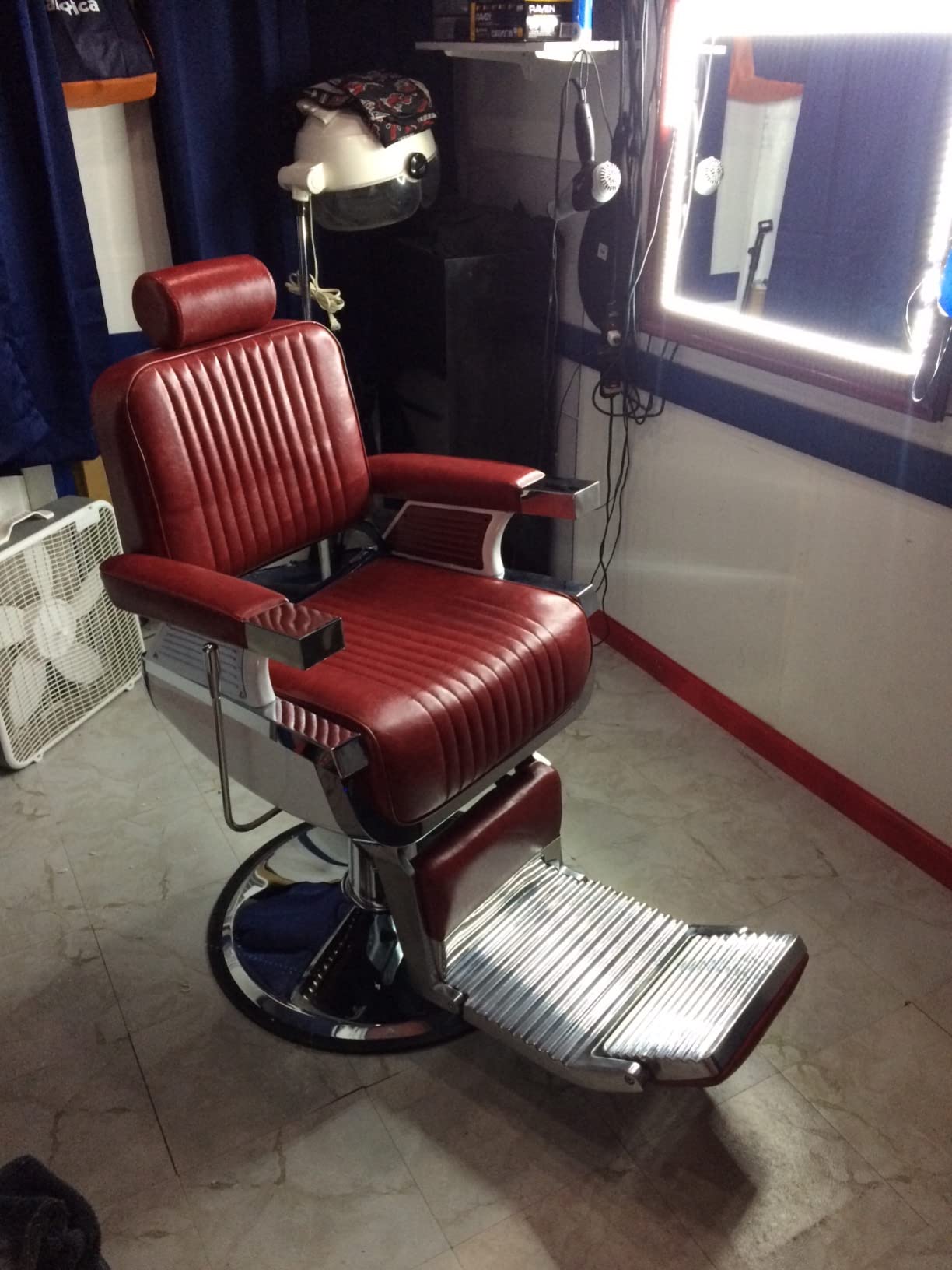 Artist hand Barber Chair Barbershop Hydraulic Recline Chairs (Black1) | Salon Chair, for Hair Stylist Tattoo Chair, Barber Salon Equipment, 360° Swivel, Adjustable Height customer photo 1