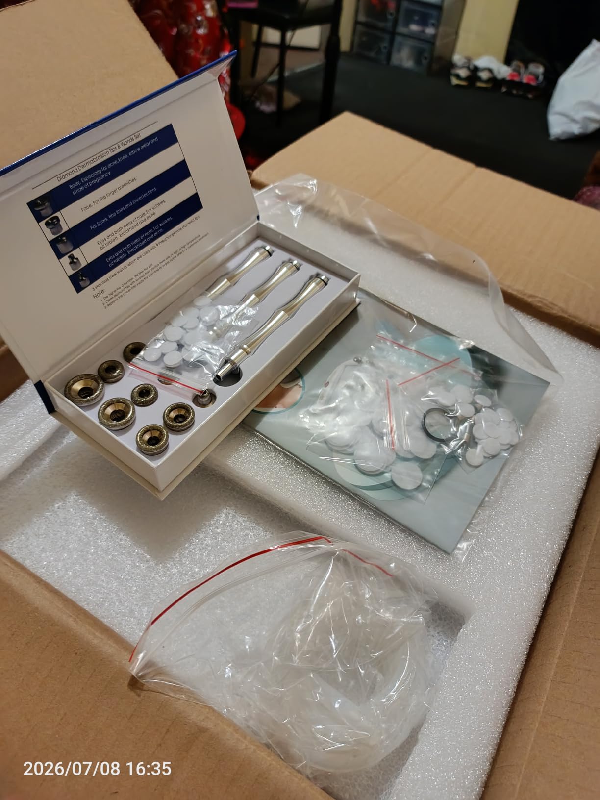Yofuly Diamond Microdermabrasion Machine, 65-68cmHg Suction Power Professional Dermabrasion customer photo 2