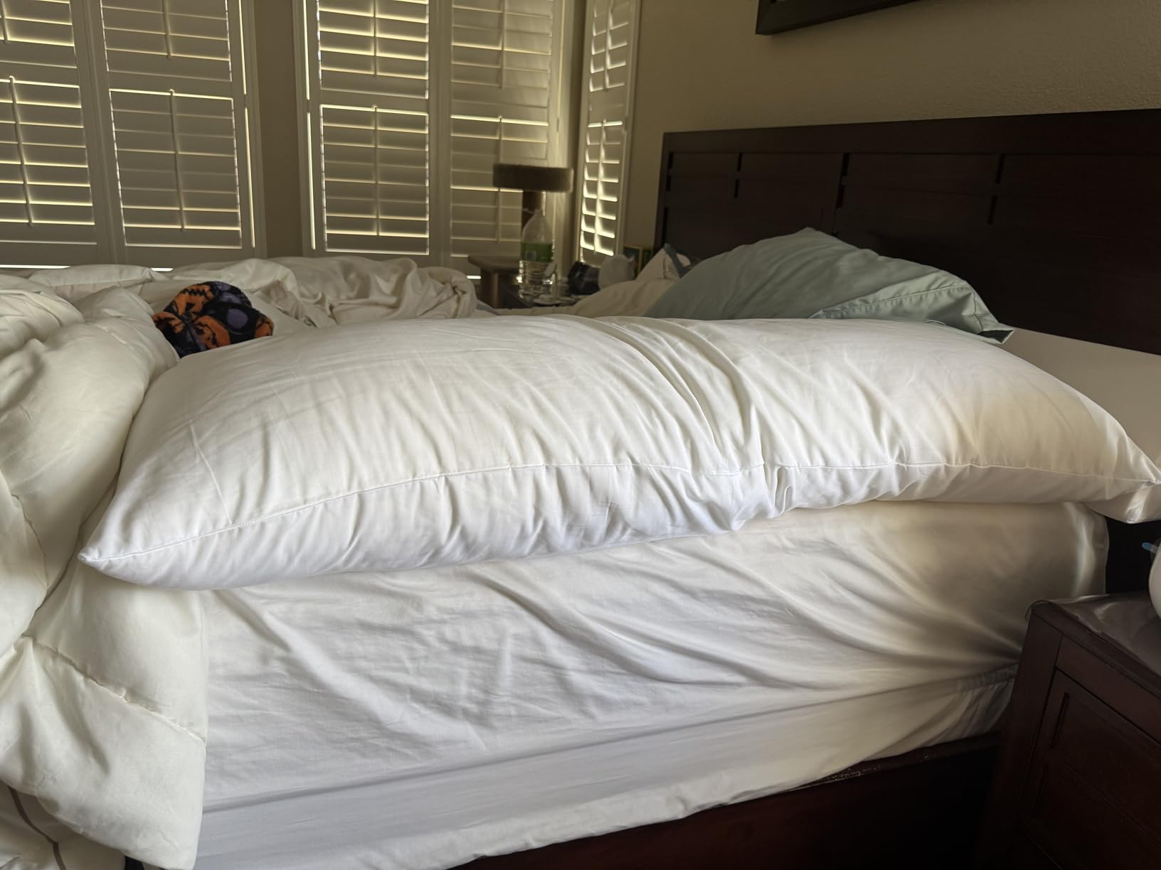 Oubonun Full Body Pillow for Side Sleeper, Adjustable Firm Long Bed Pillow customer photo 1