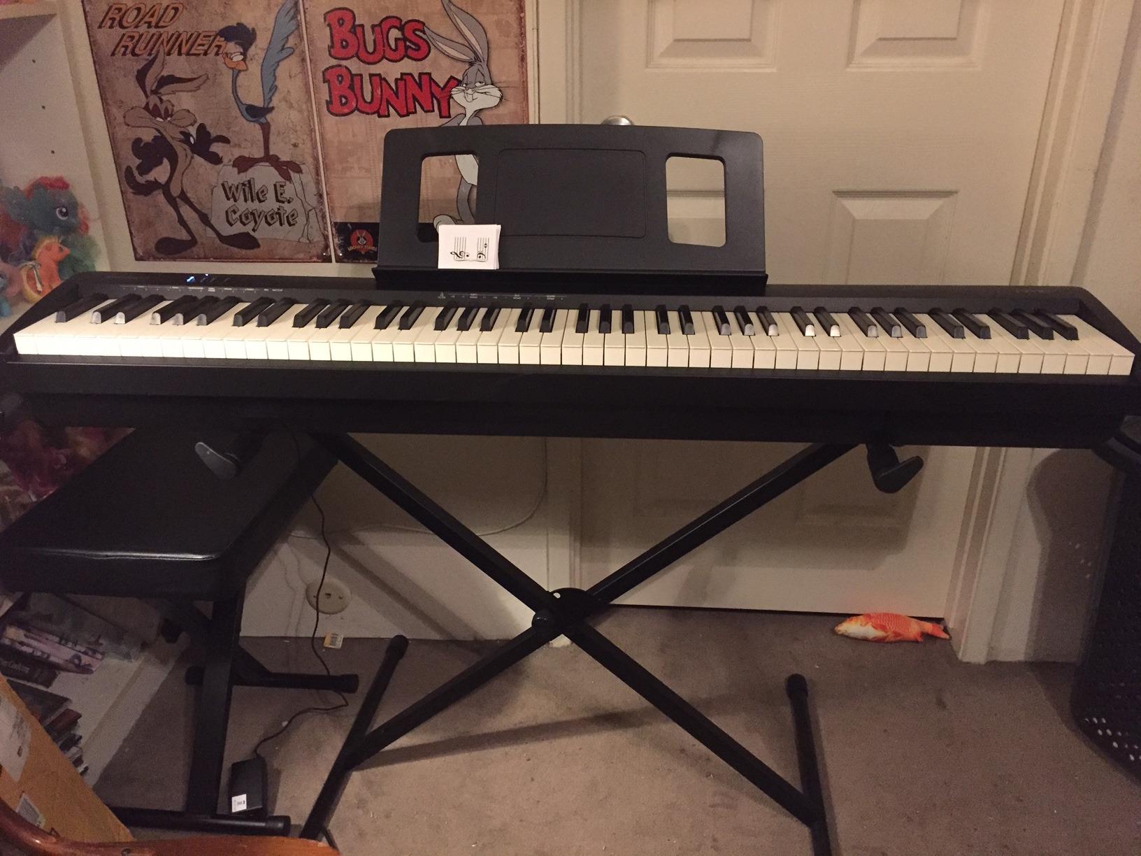 Roland FP-10 | Compact 88-Note Digital Piano | SuperNATURAL Piano Tones | Authentic Acoustic Feel Keyboard | Great for Beginners & Experienced Players | Bluetooth & MIDI Connectivity customer photo 1
