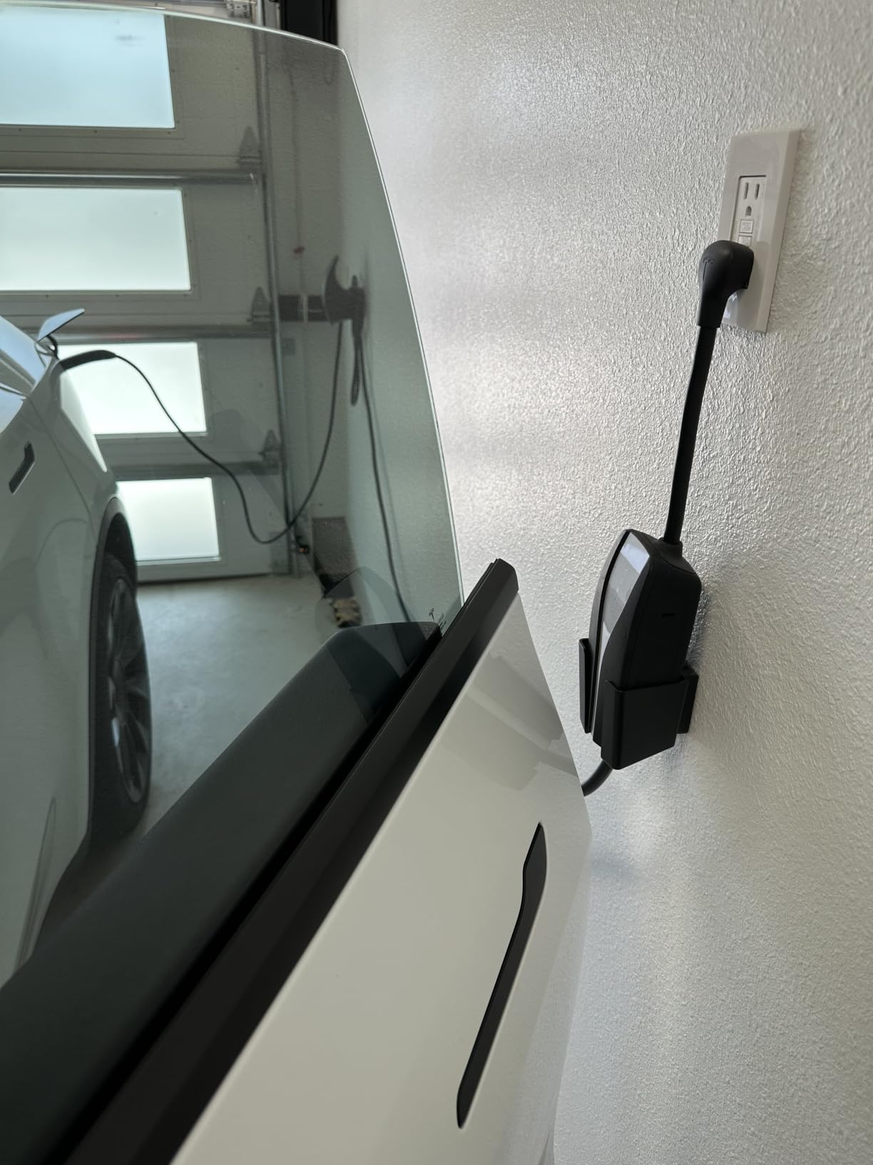 SEVEN SPARTA Charging Cable Holder Wall Mount for Tesla Charger, Black | with UMC Holder, Cable Organizer for Save Garage Space, For Tesla Model 3 Y X S Cybertruck Mobile & Wall Connector customer photo 2