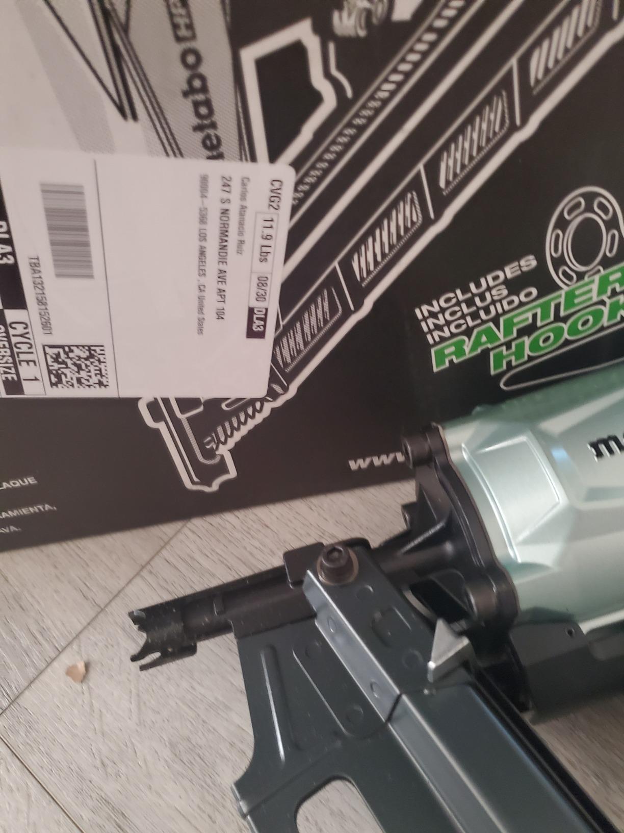 Metabo HPT Framing Nailer, Pro-Preferred Pneumatic Power Nailer & Framing Tool for Flooring, Roof Decking, Selectable Trigger & Rafter Hook, 21° 2